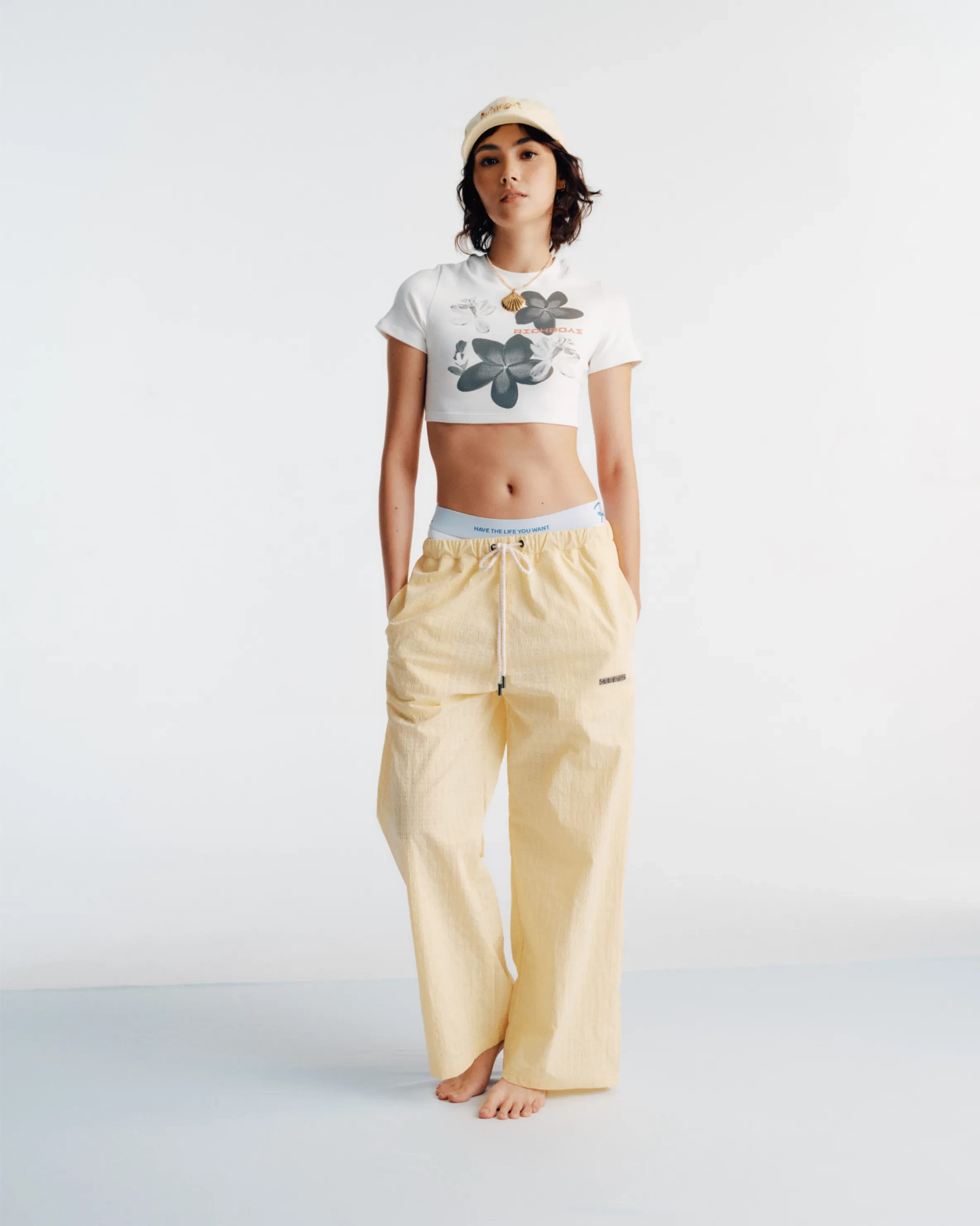 Cropped Baby Tee - White