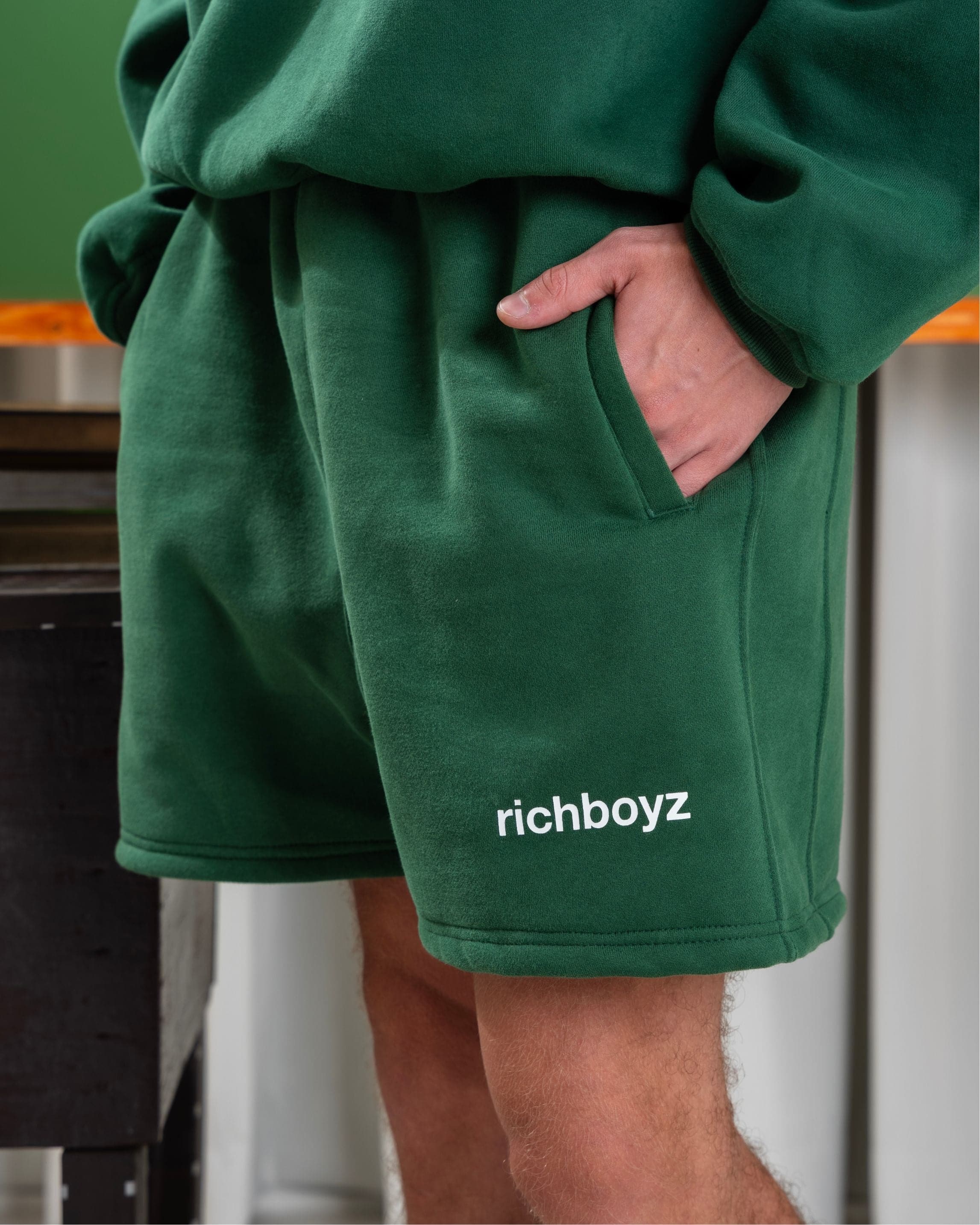 Sweatshorts - Natural Green