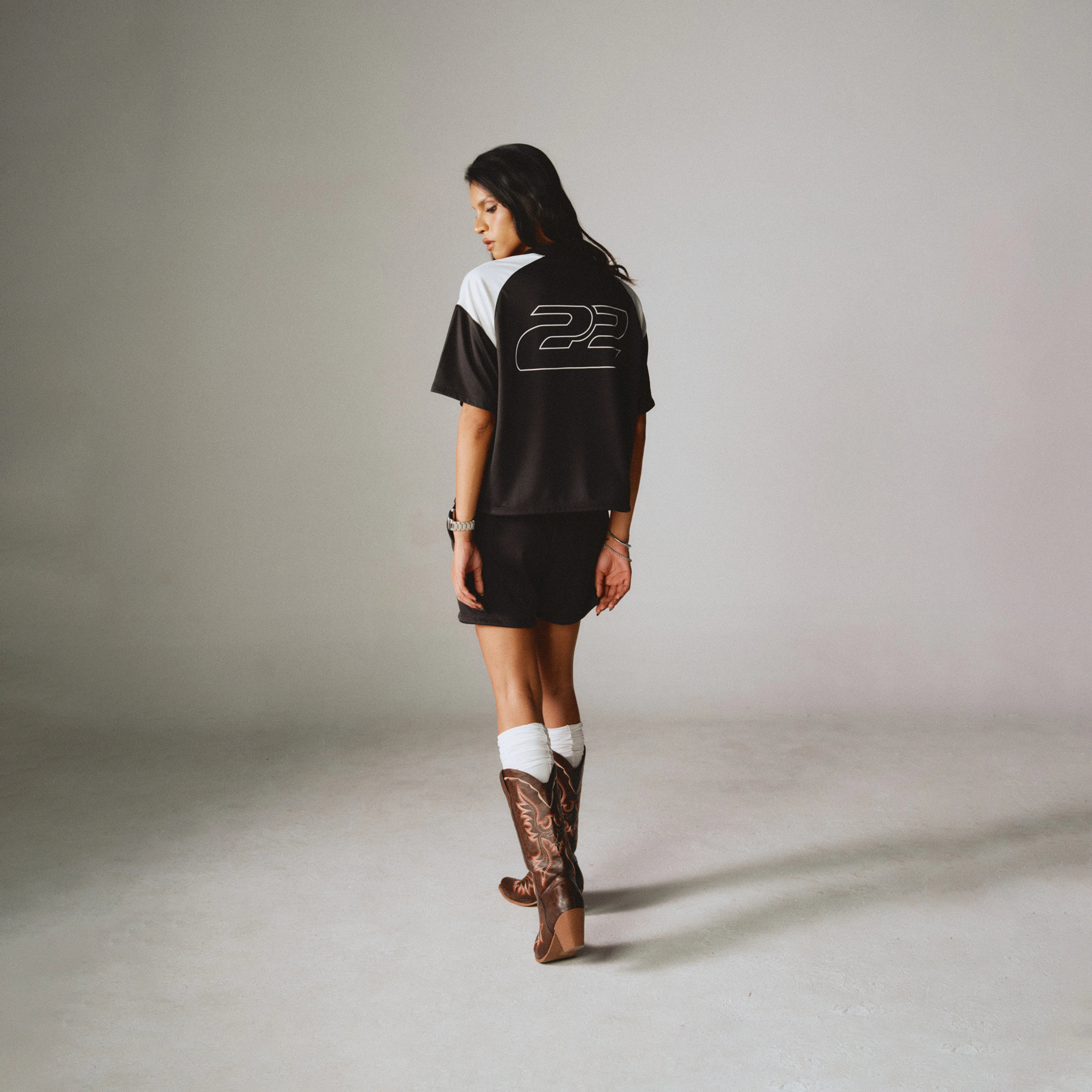 Jersey Box Tee - Black