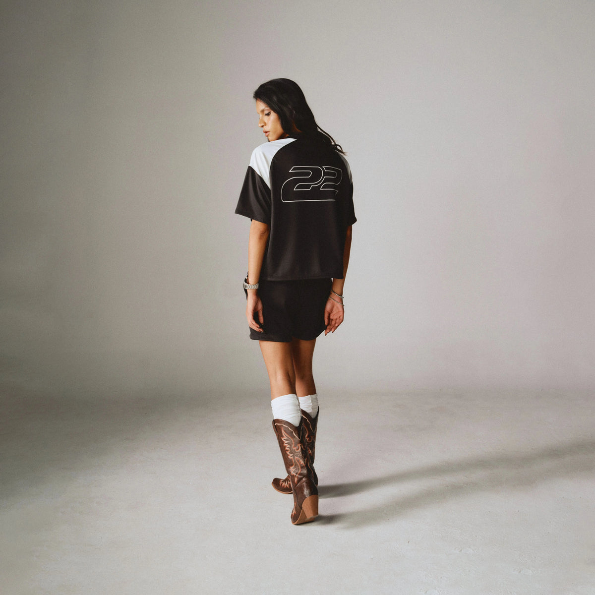 Jersey Box Tee - Black