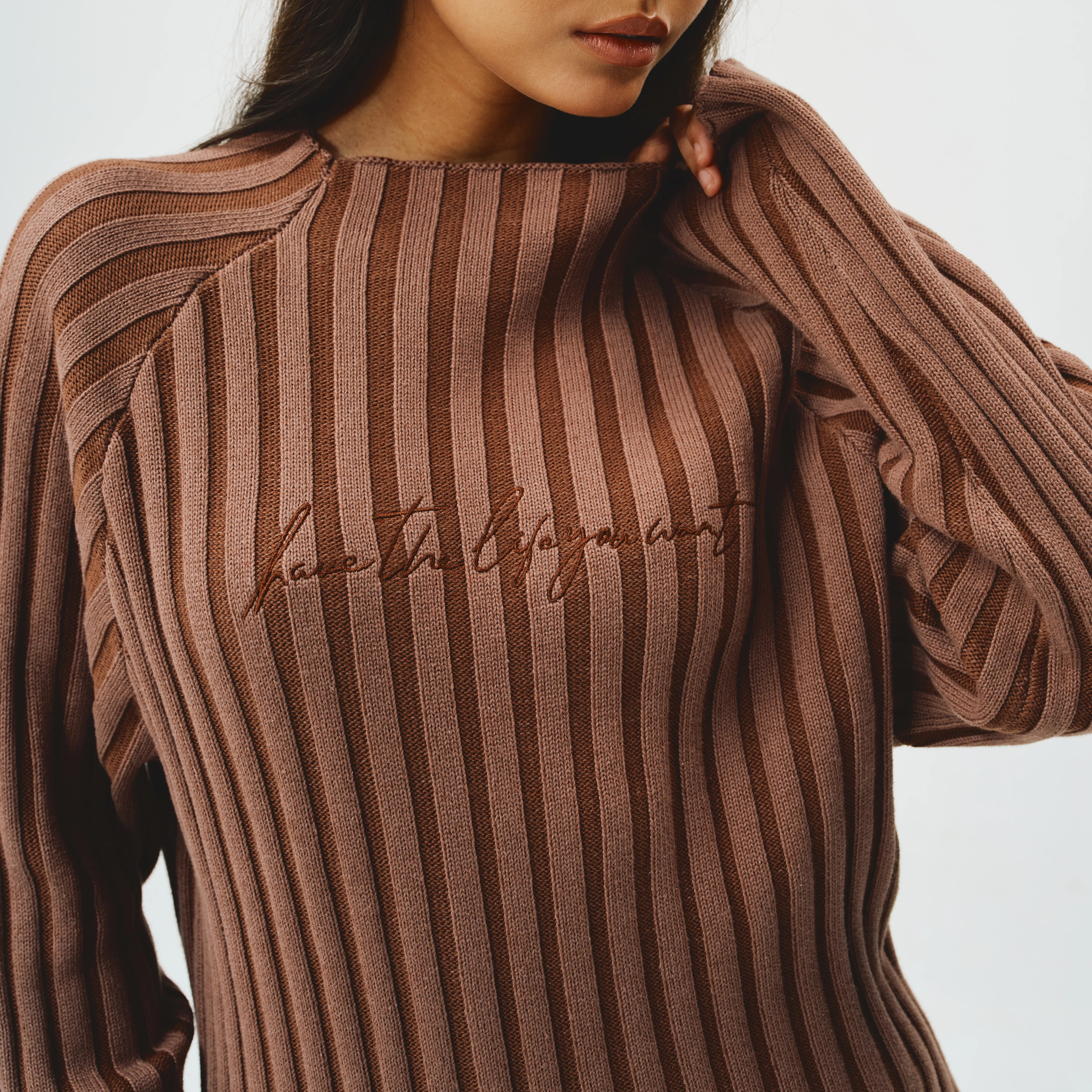 Knitted Long Sleeves - Cocoa