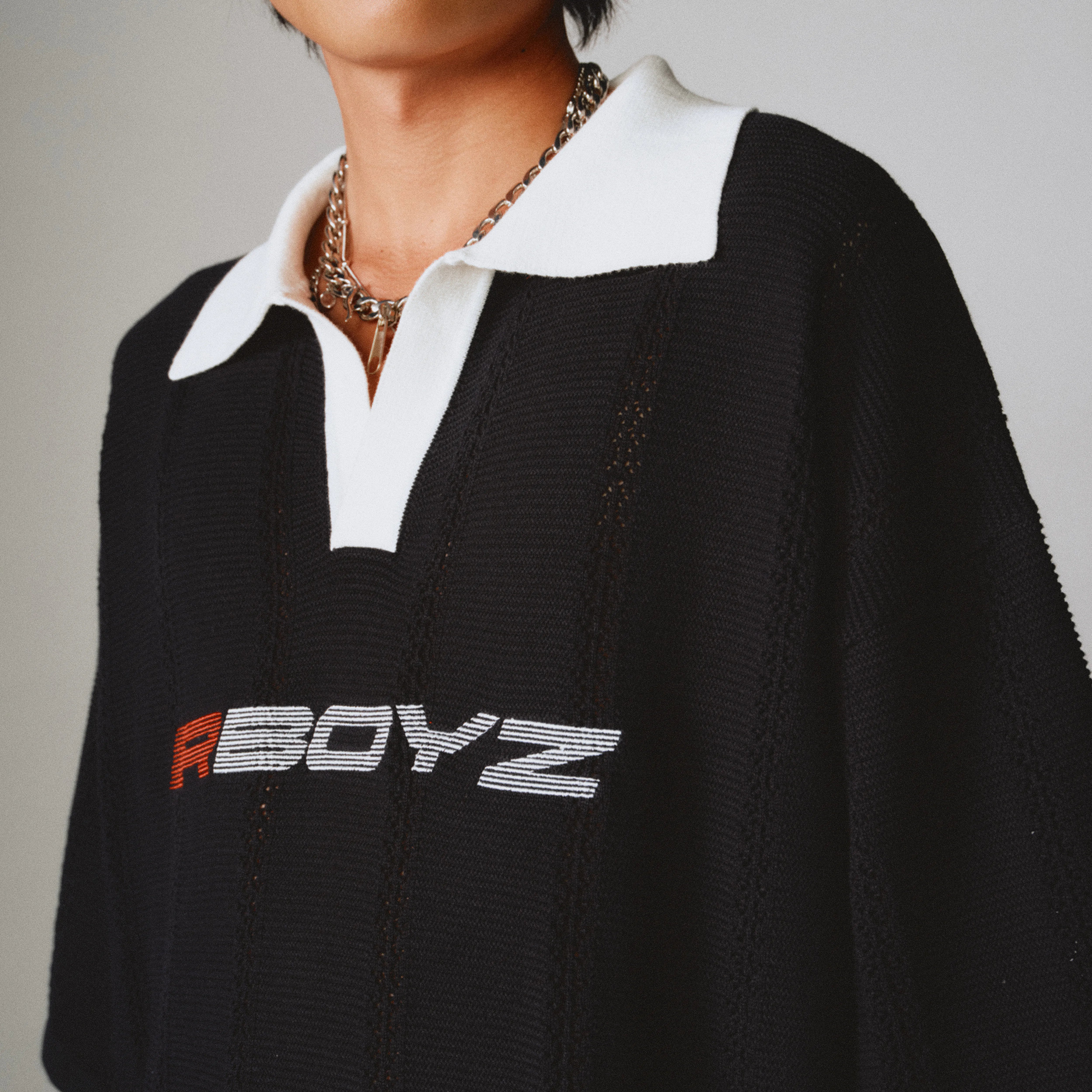 Knitted Polo - Black