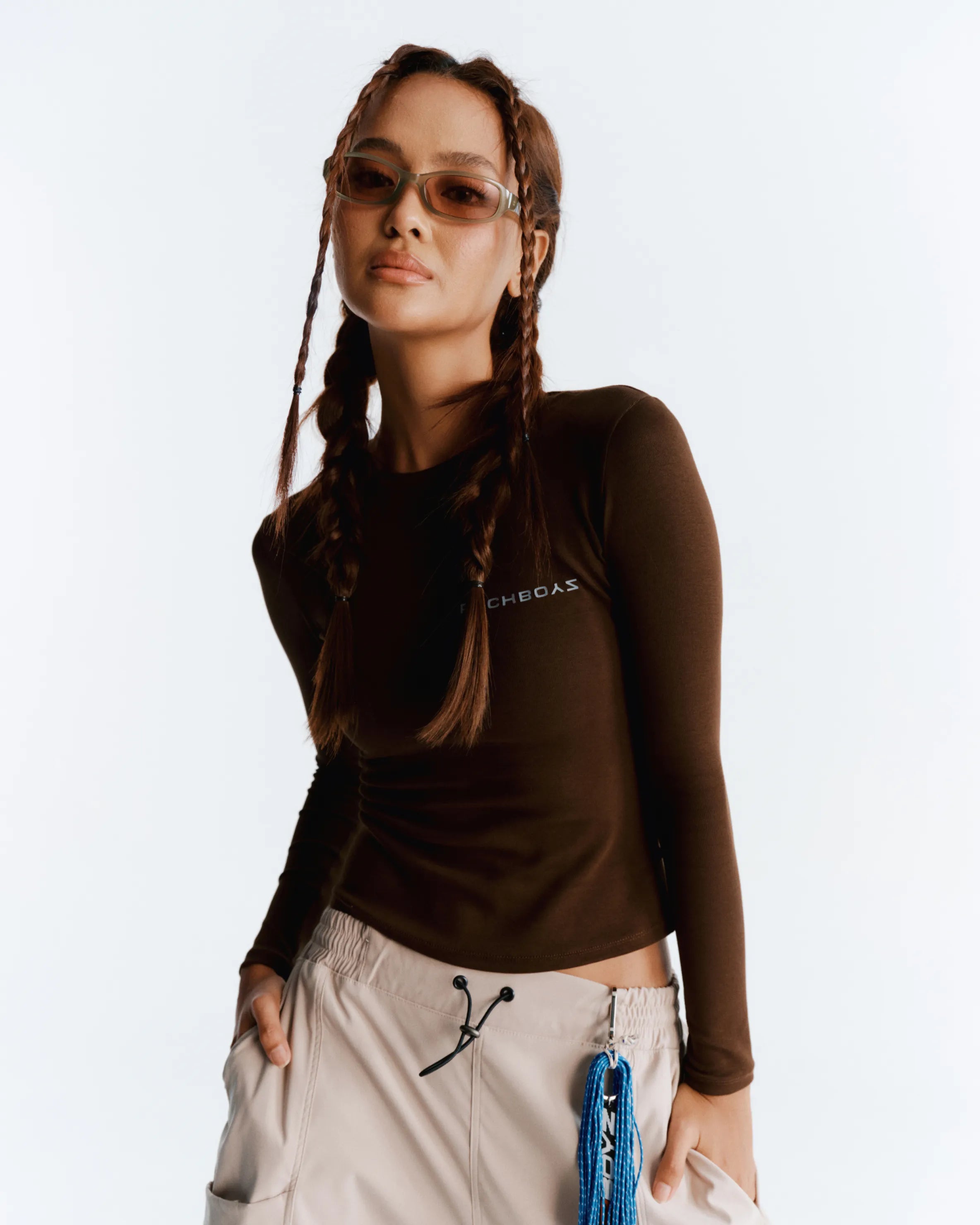 Long Sleeve Tee - Brown