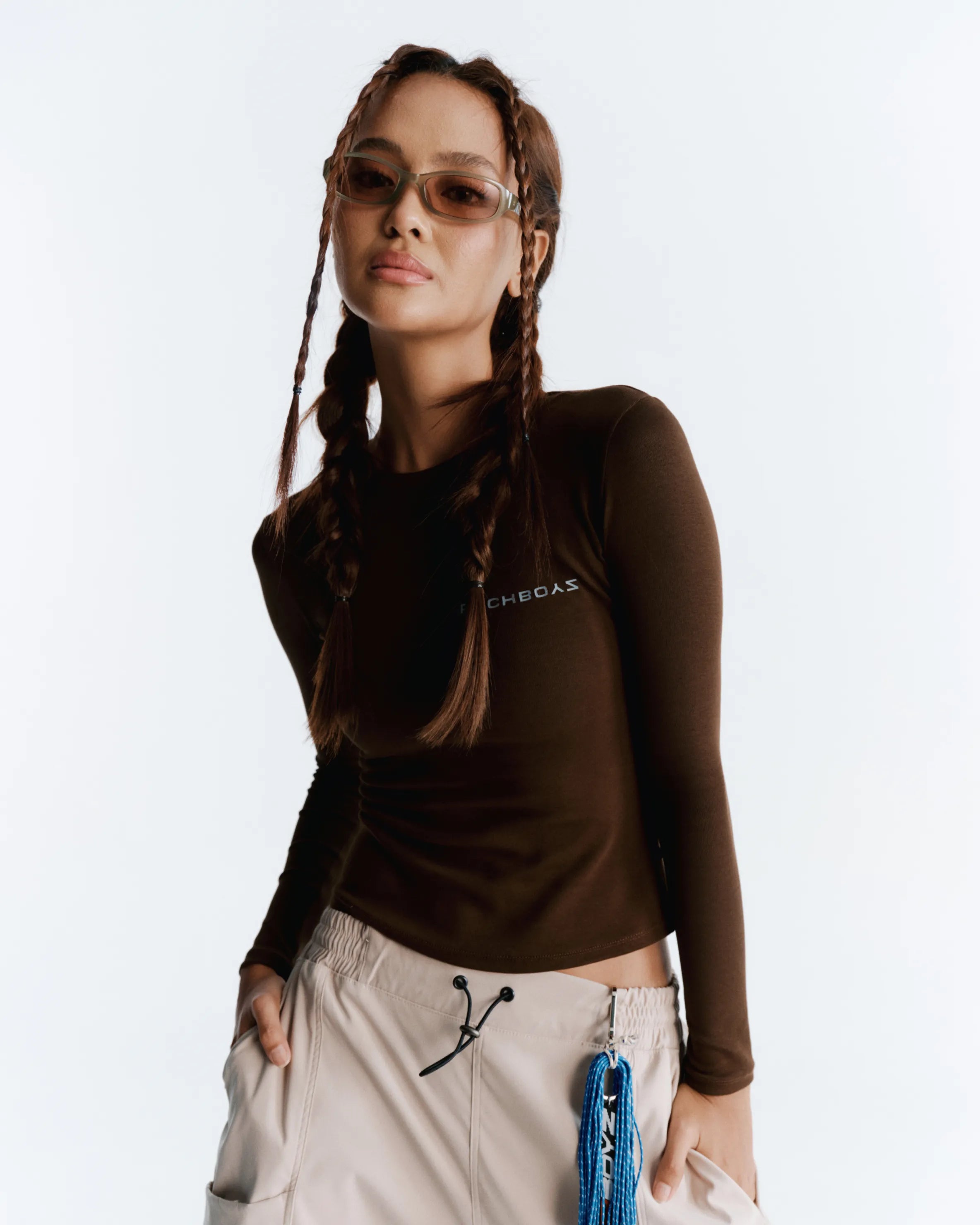 Long Sleeve Tee - Brown