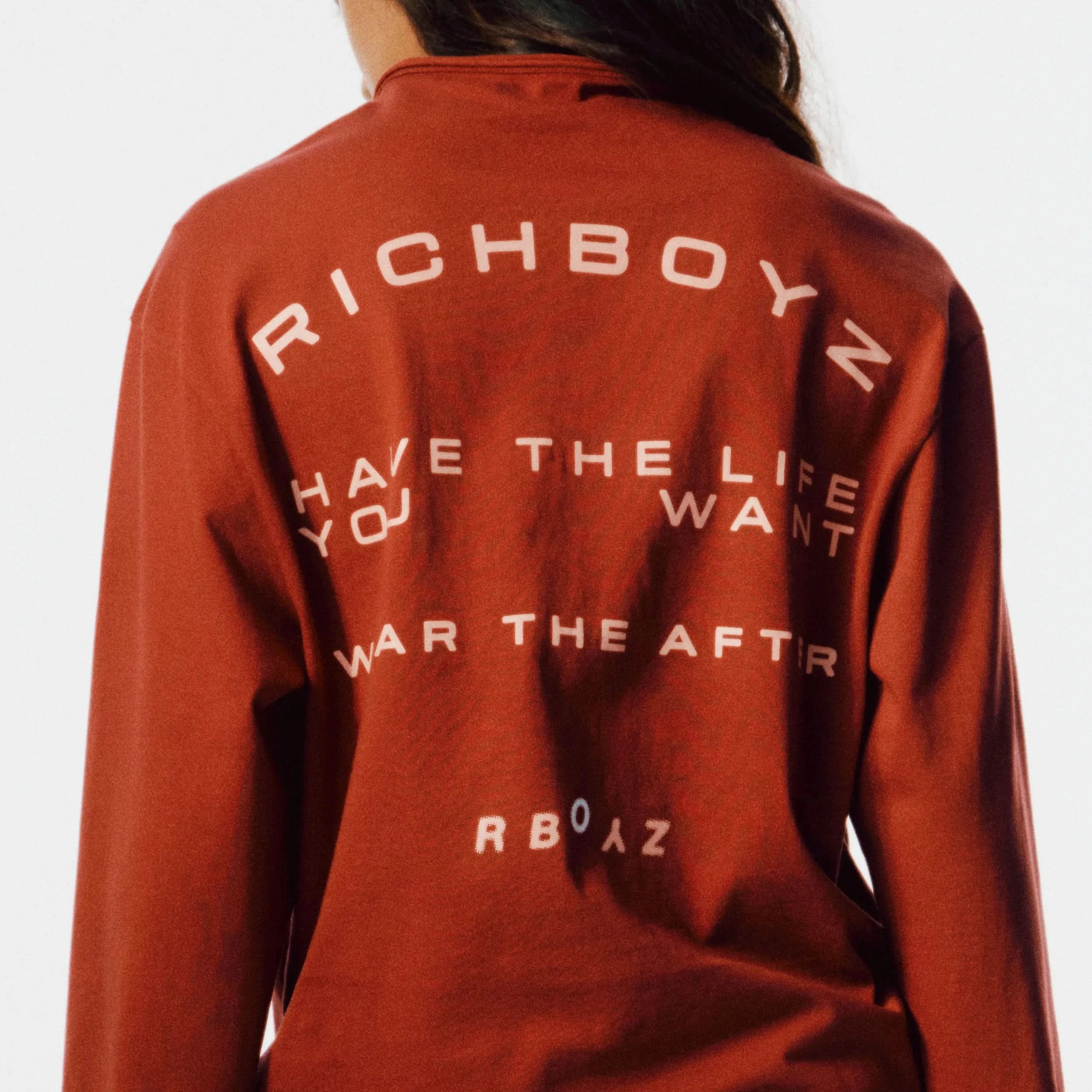 Close-up of Afterburn Long Sleeve soft fabric texture and clean sleeve detail