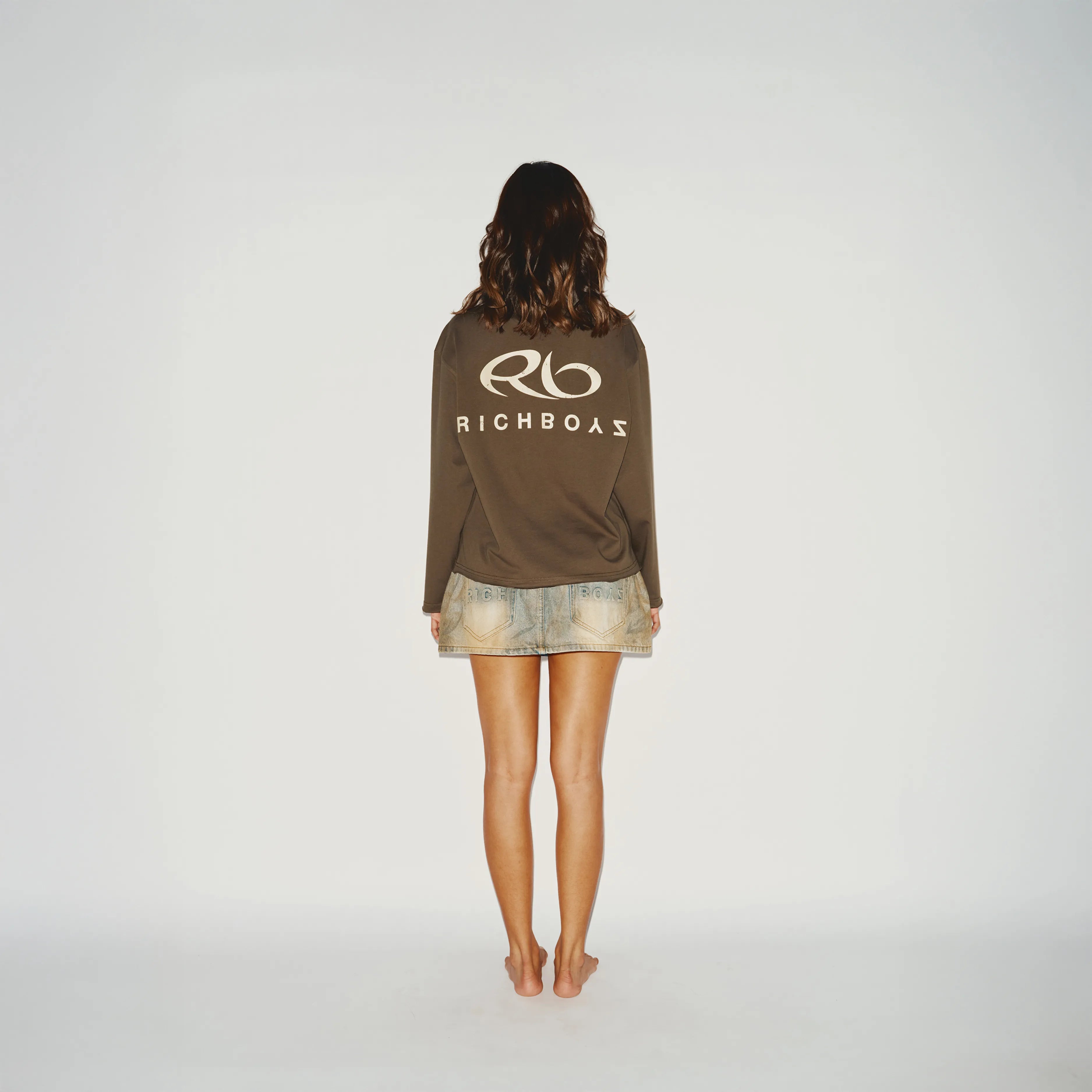 Raw Edge Longsleeve - Bush