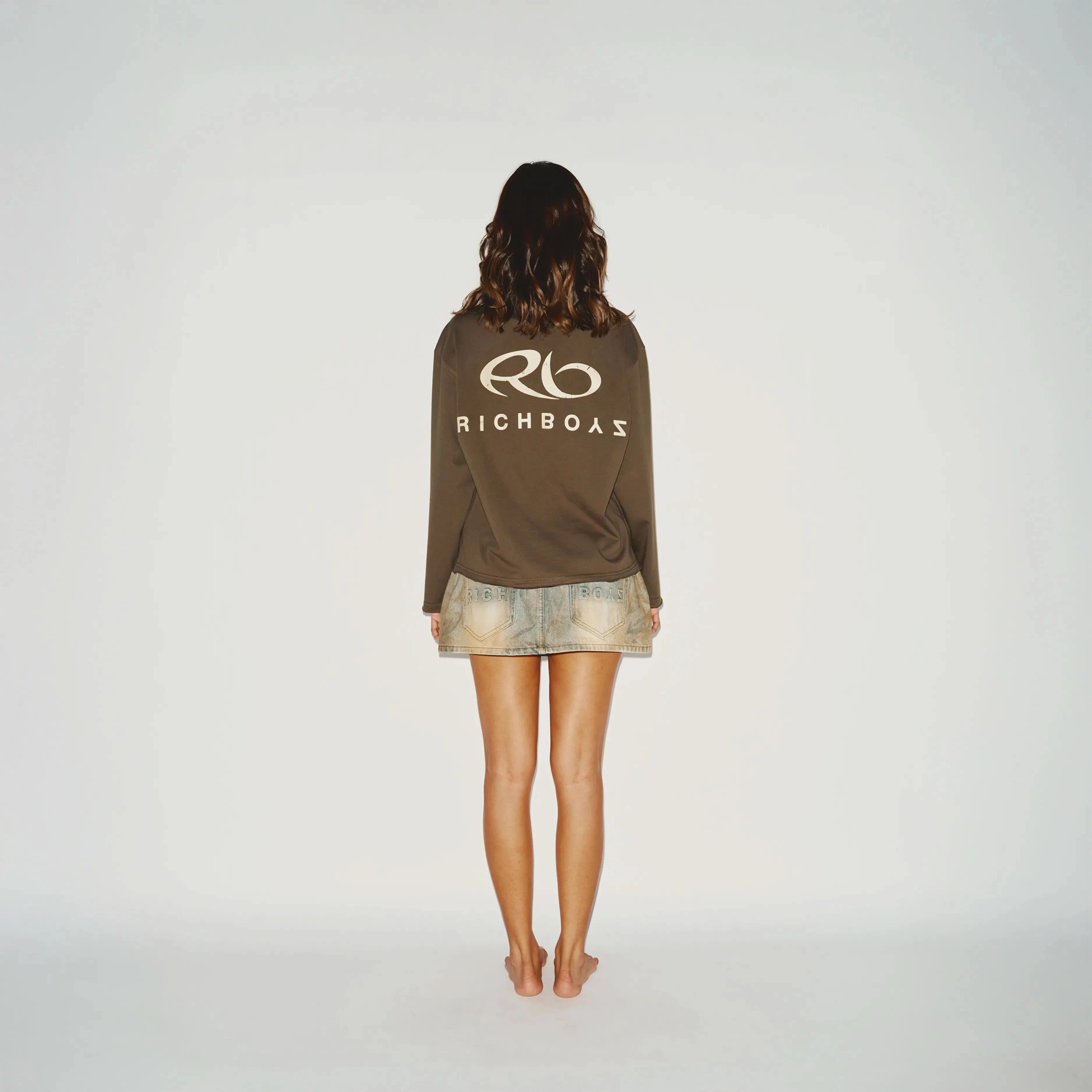 Raw Edge Longsleeve - Bush