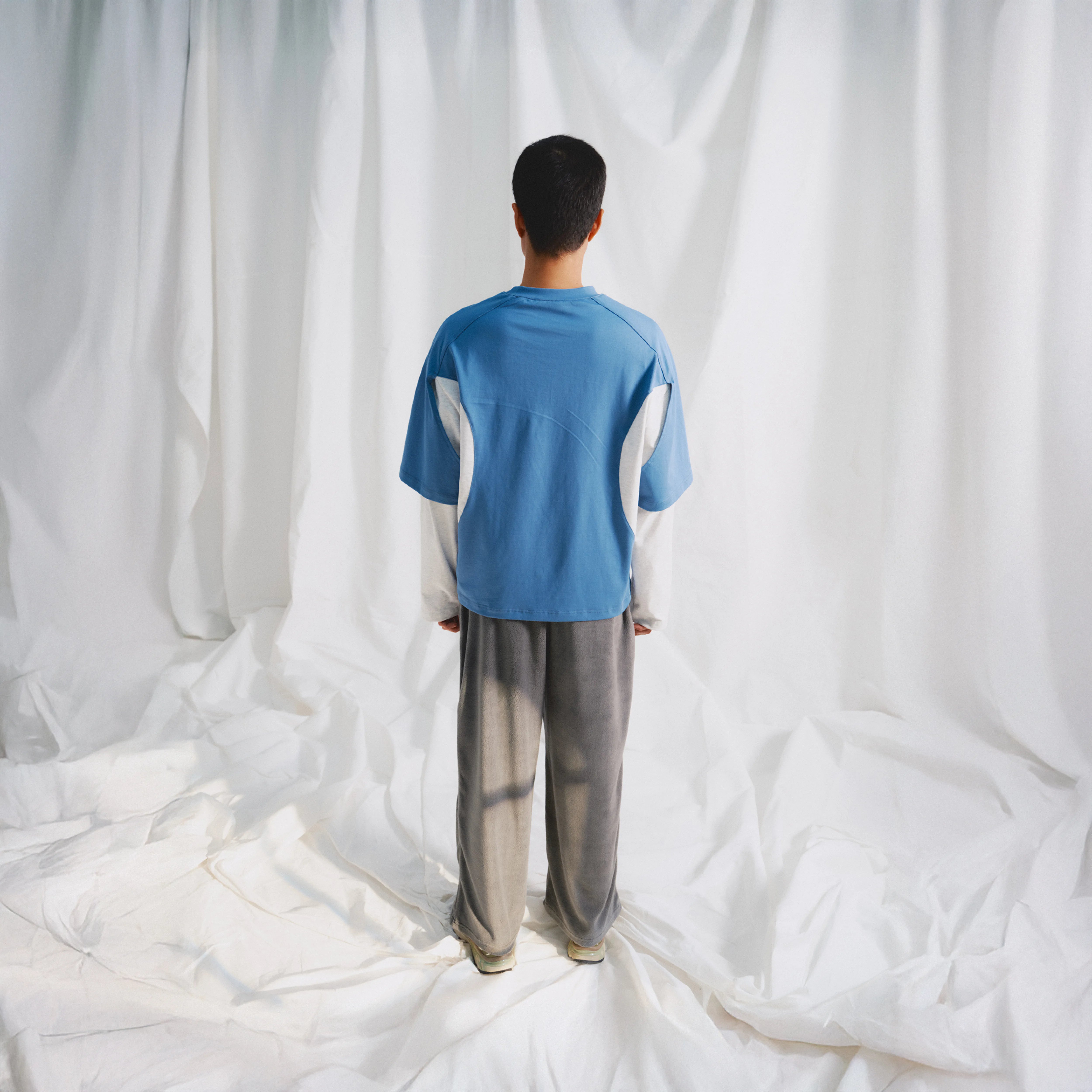 Pleated Lounge Pants - Glacier