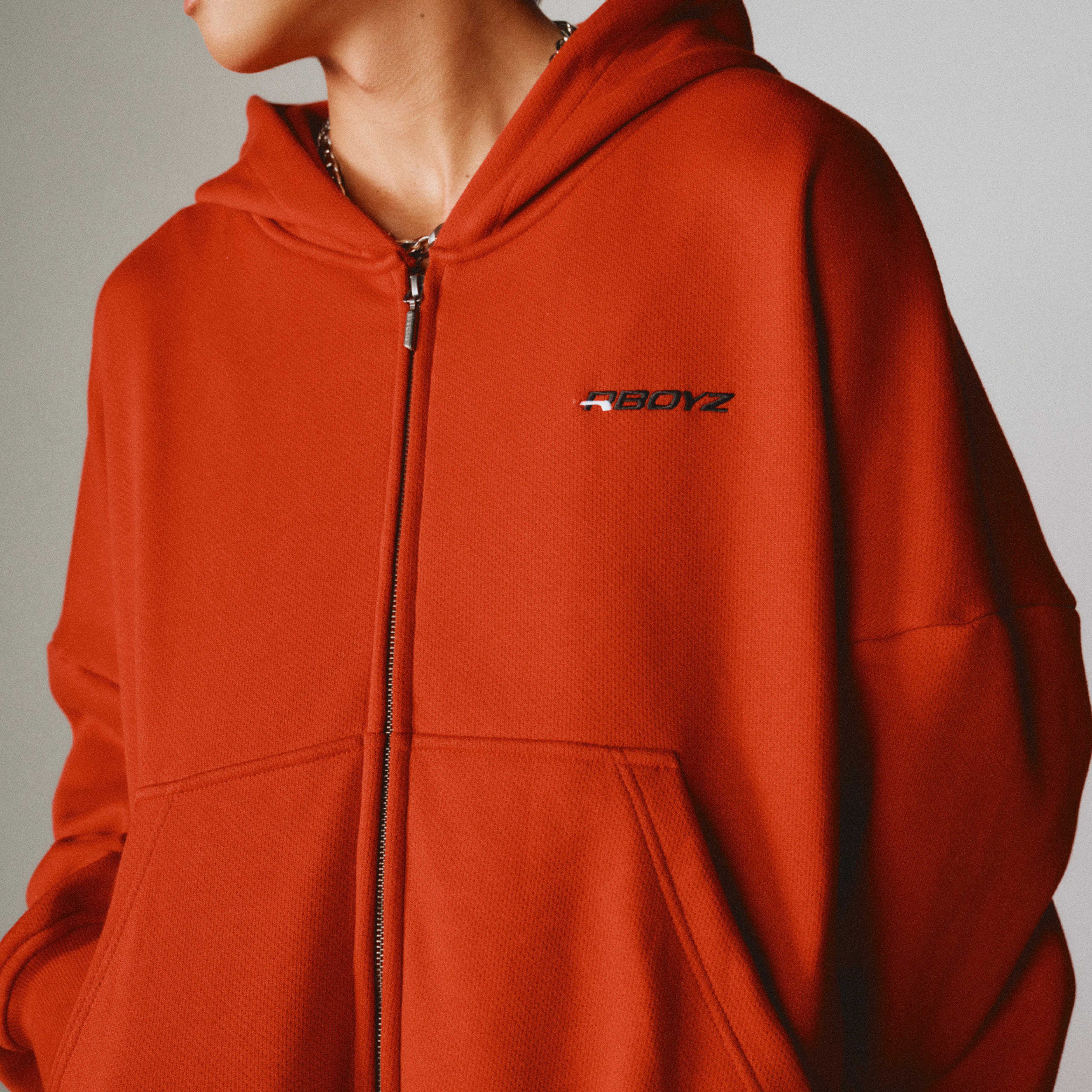Zip Motion Hoodie - Red
