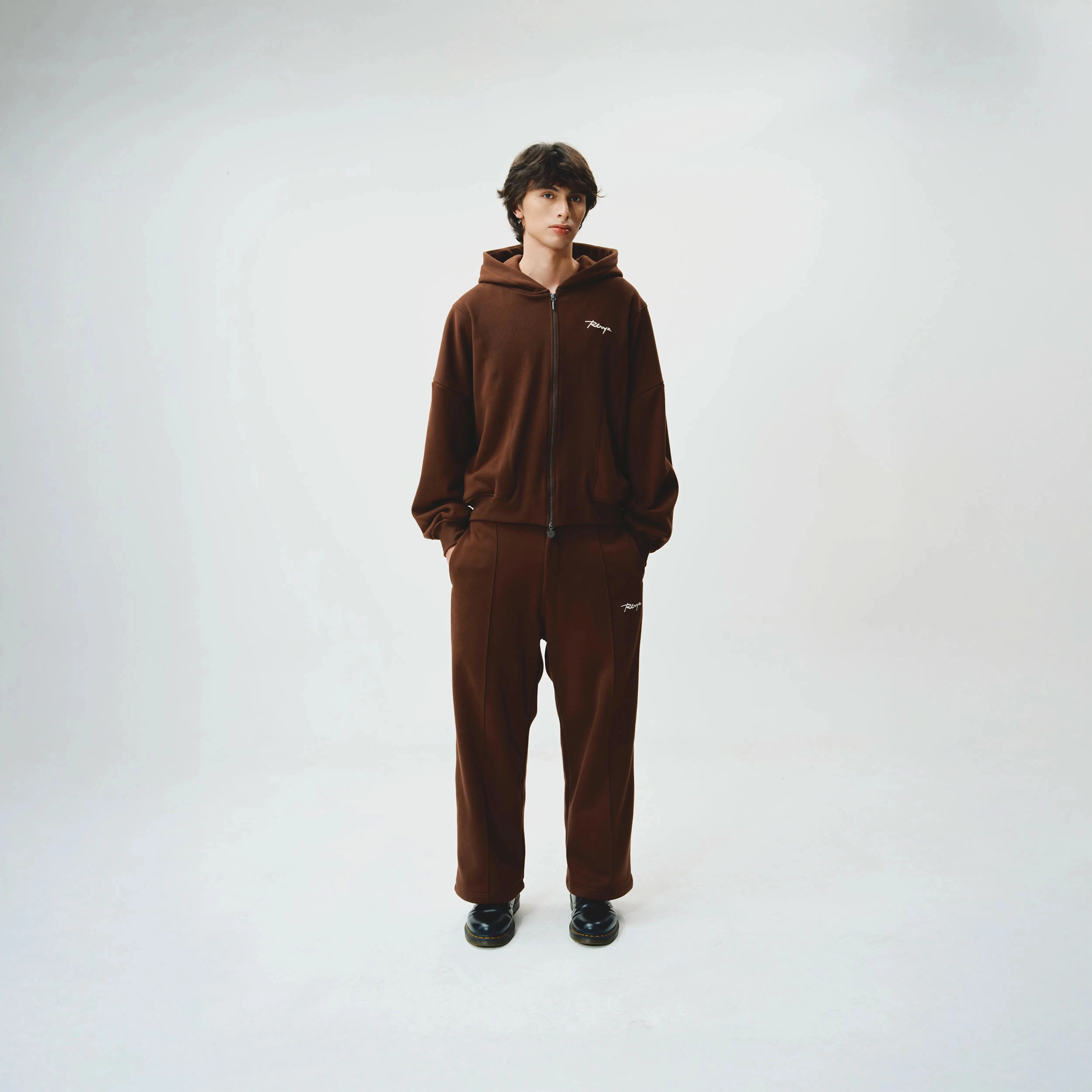 Pleated Lounge Pants - Cocoa