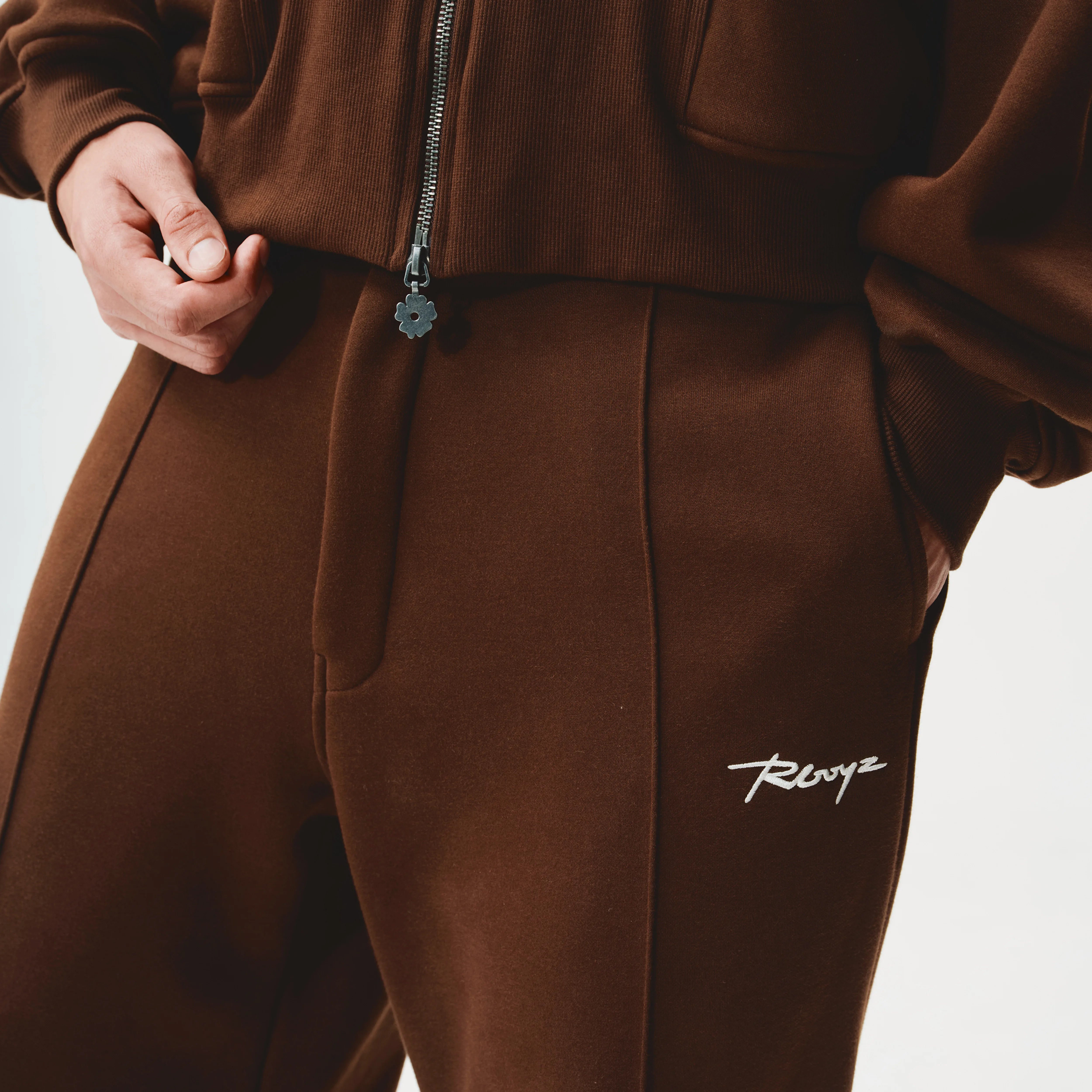 Pleated Lounge Pants - Cocoa