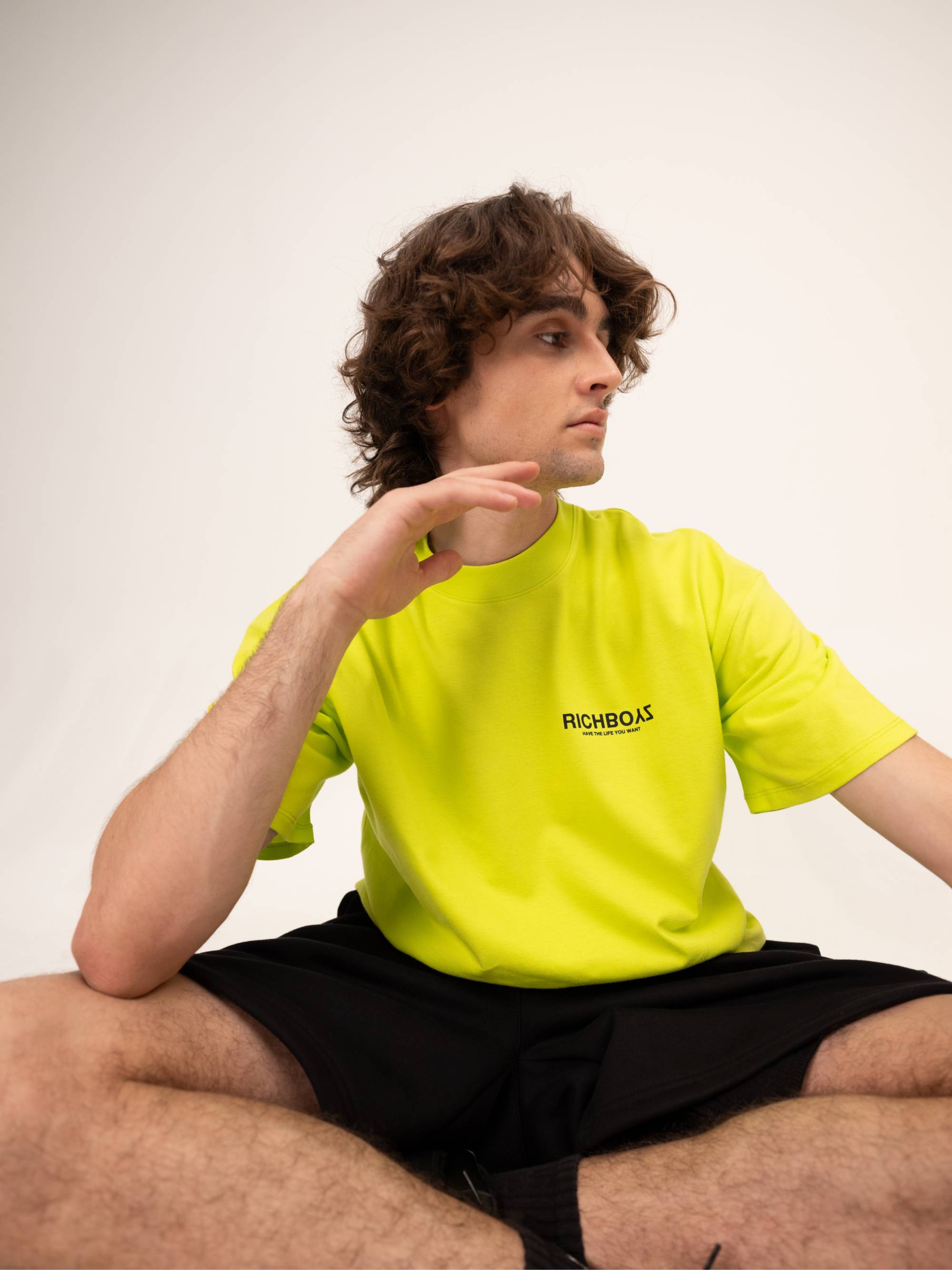 Drop Shoulder Tee - Fluorescent