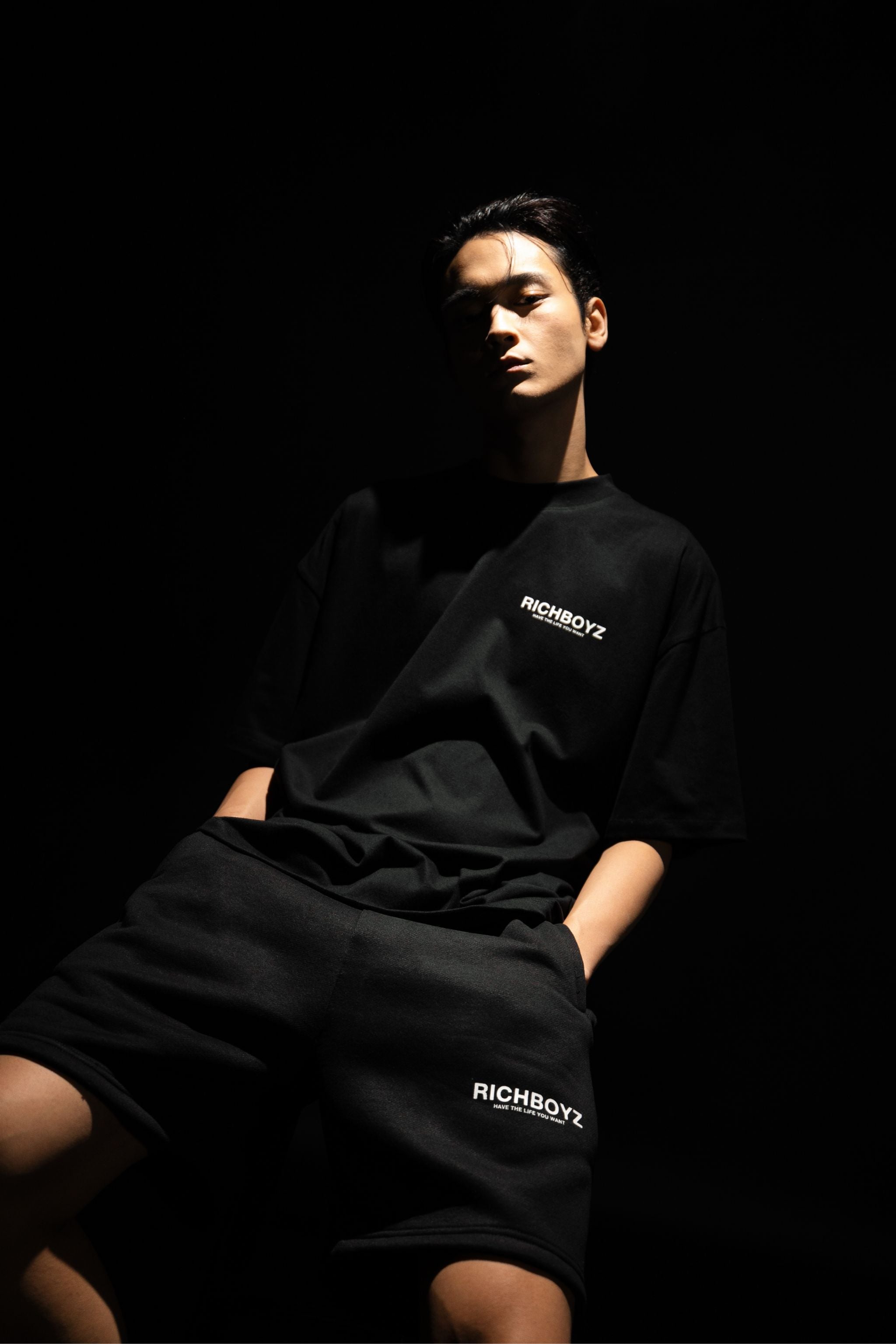 Drop Shoulder Tee - Classic Black