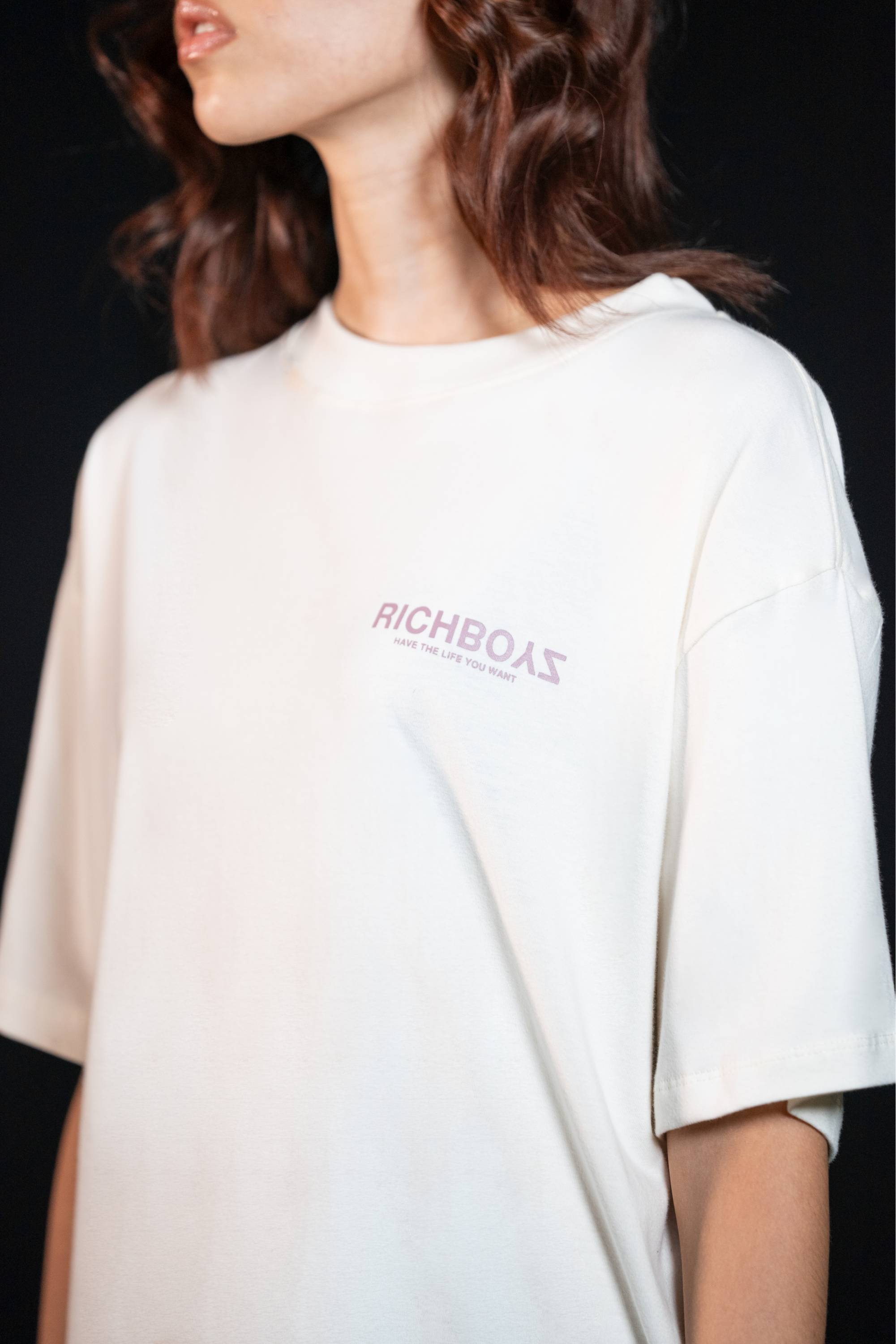 Relaxed Drop Shoulder Tee - Moon