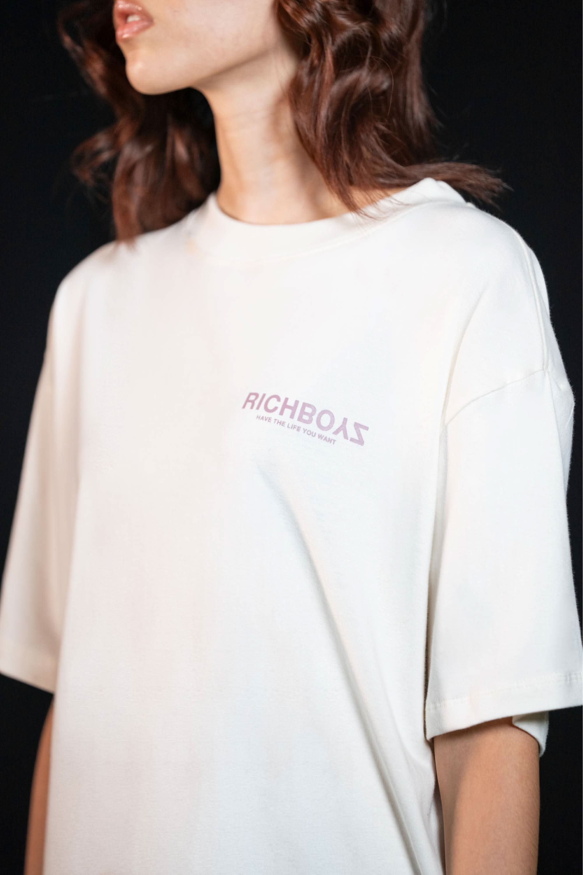 Relaxed Drop Shoulder Tee - Moon