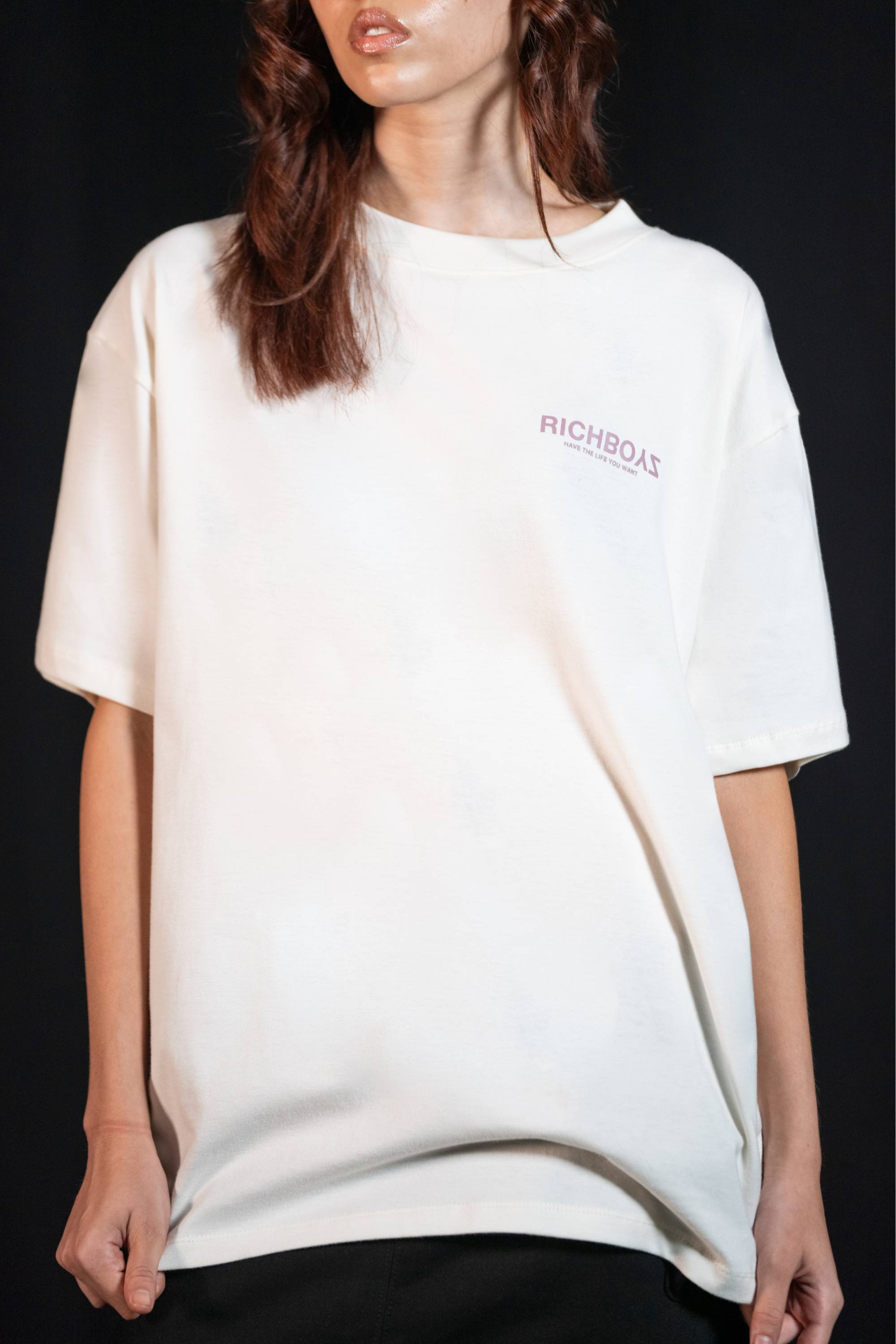 Relaxed Drop Shoulder Tee - Moon