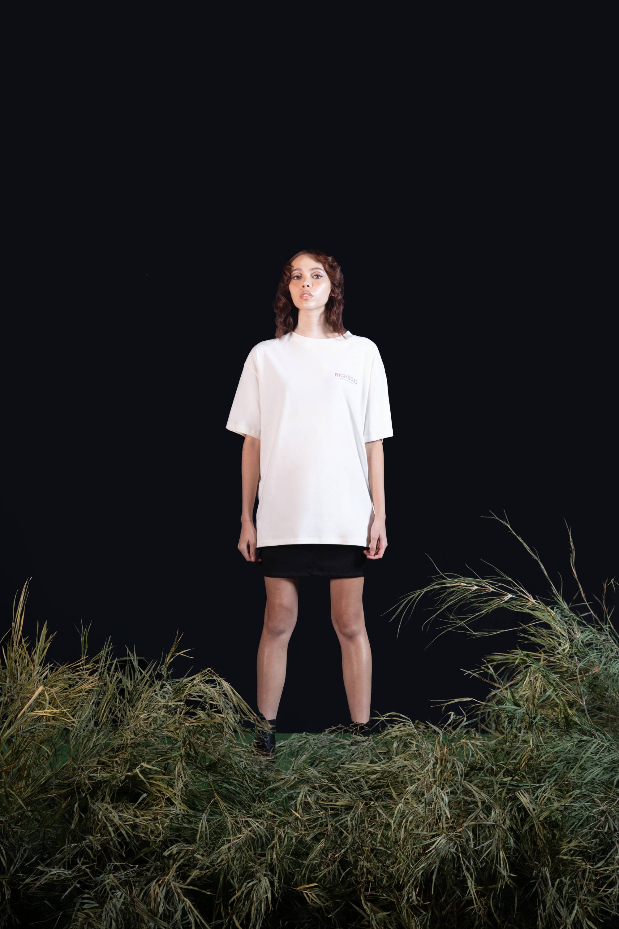 Relaxed Drop Shoulder Tee - Moon