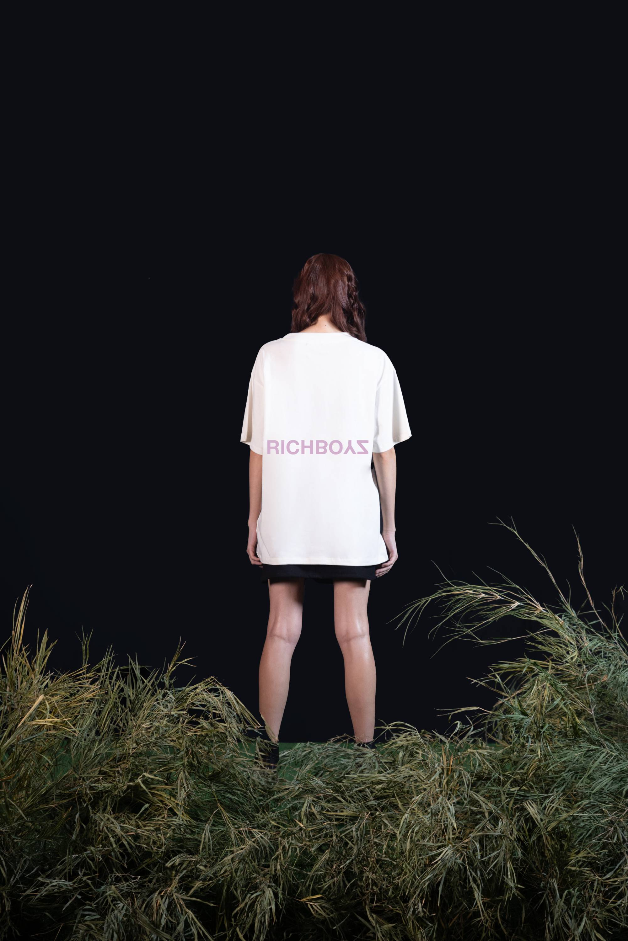 Relaxed Drop Shoulder Tee - Moon