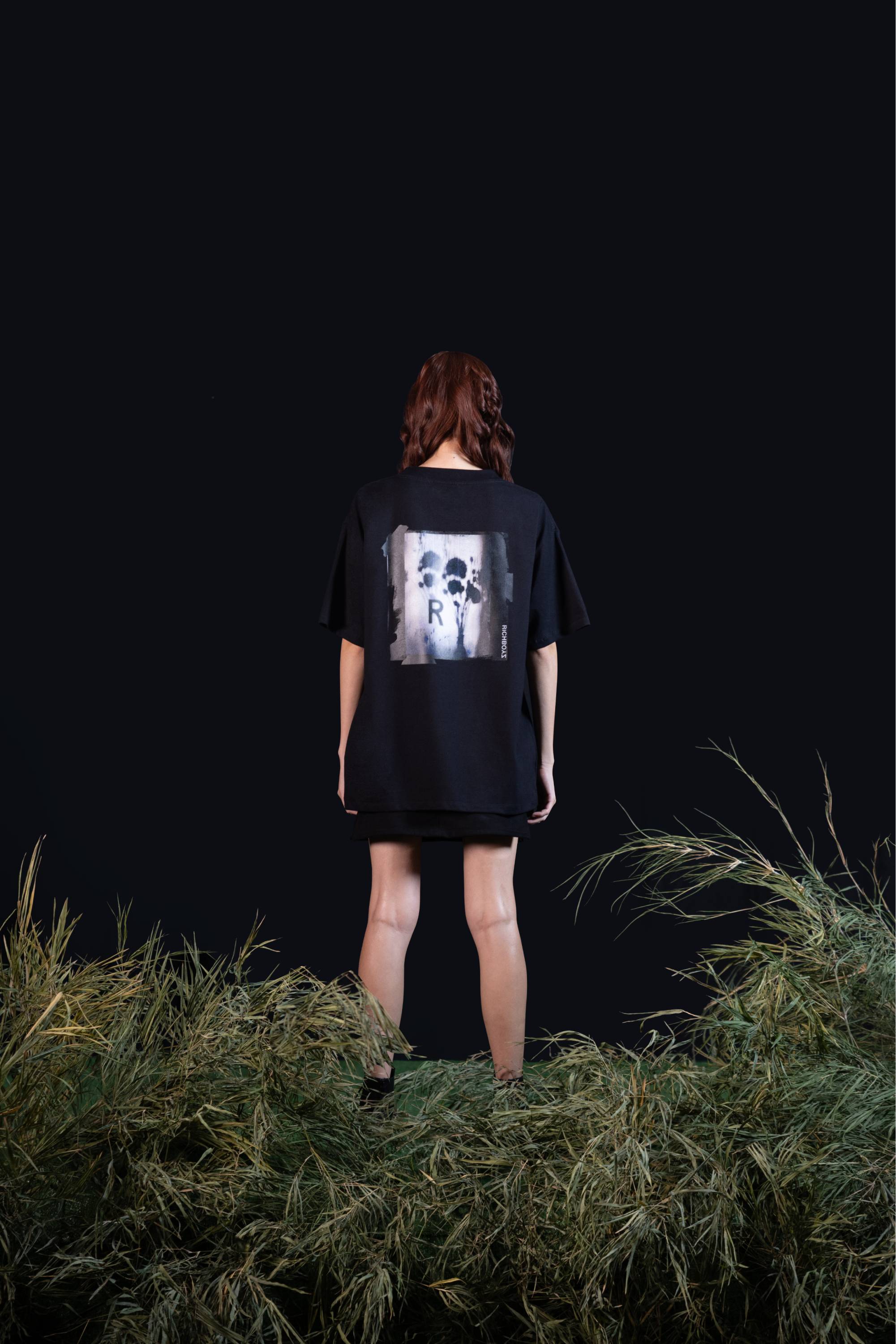 Relaxed Drop Shoulder Tee - Midnight