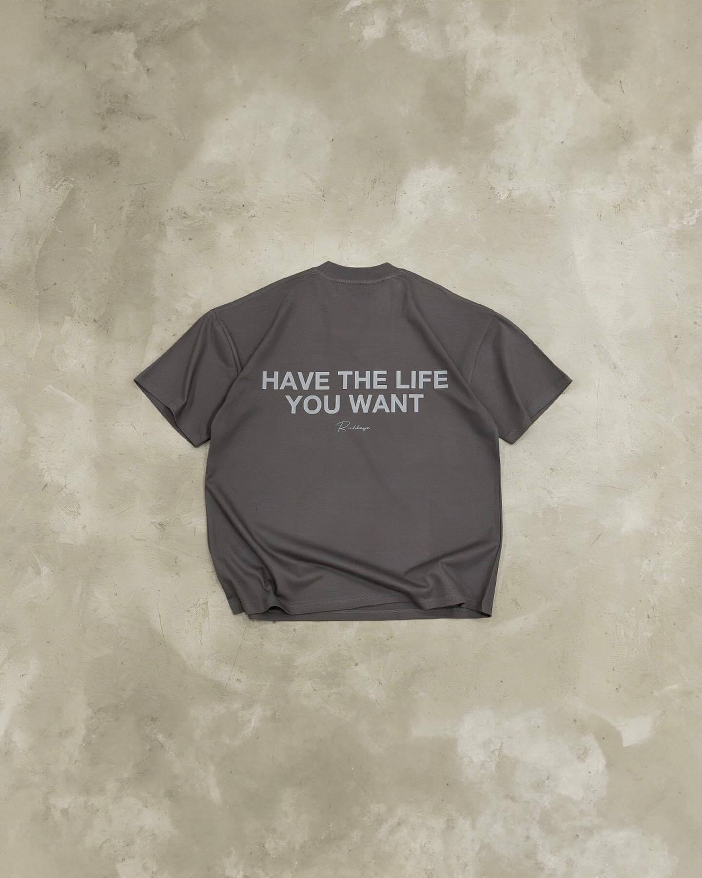 Drop Shoulder Tee - Shadow Gray