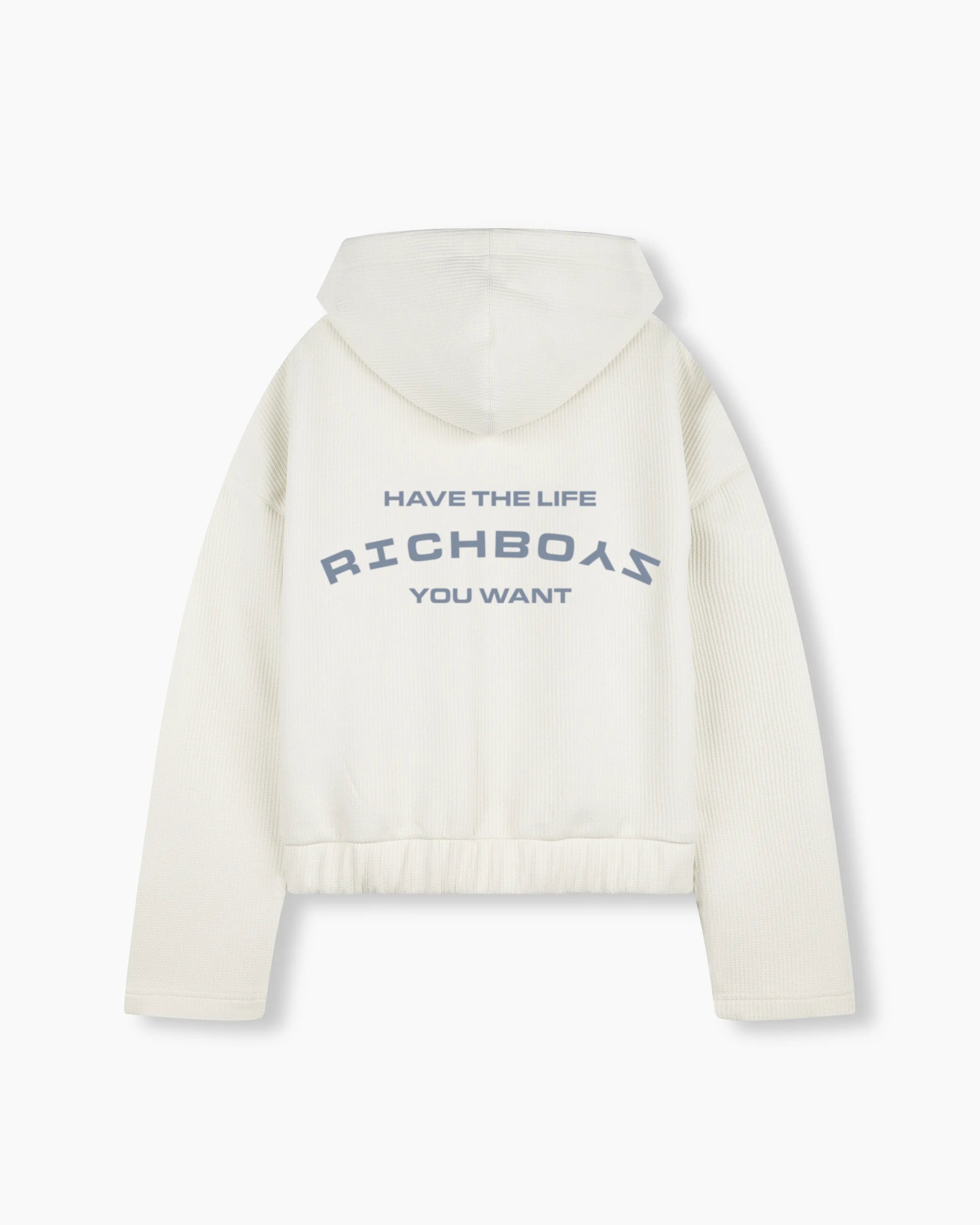 Waffle Hoodie - White
