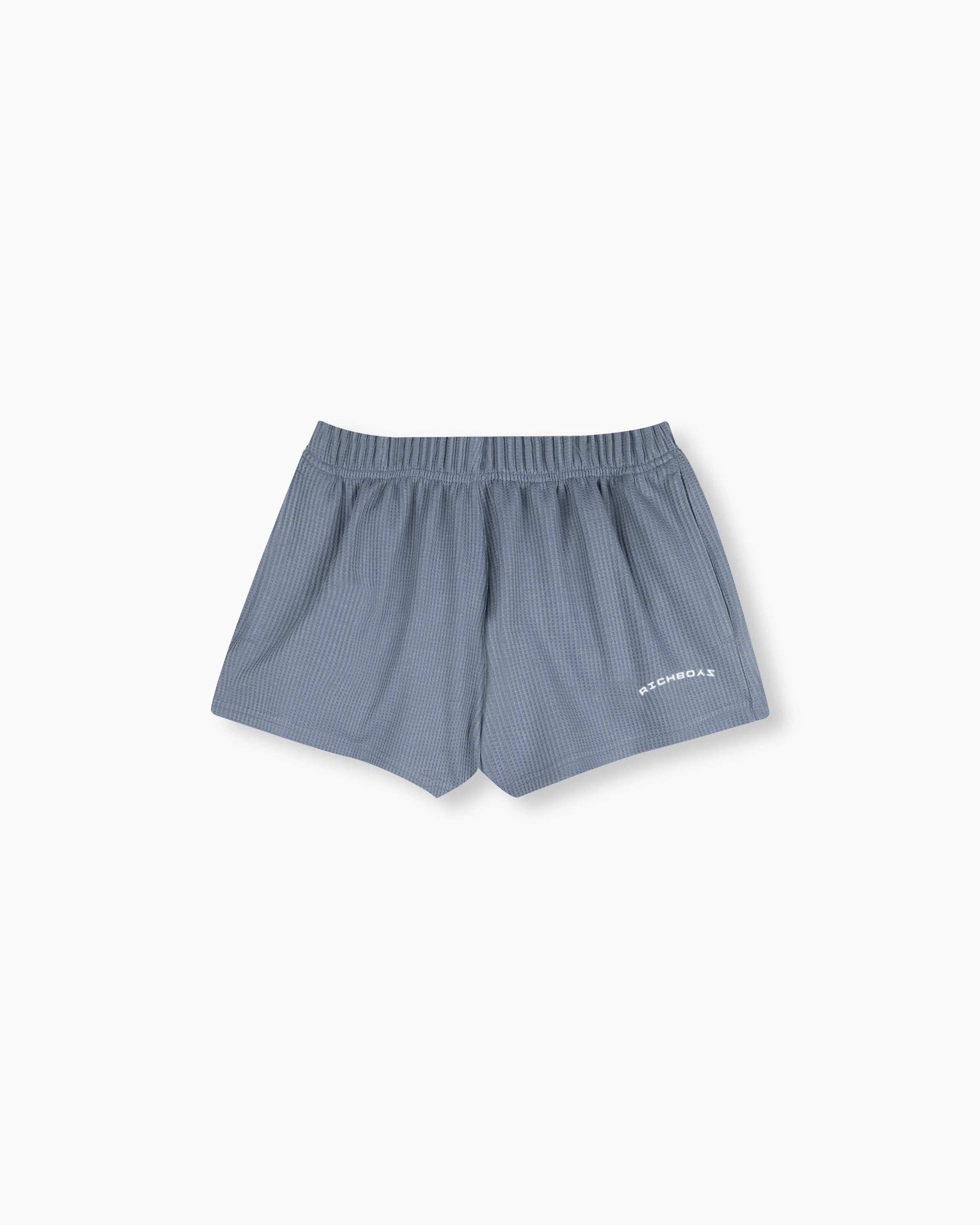 Mini Waffle Short - Sky