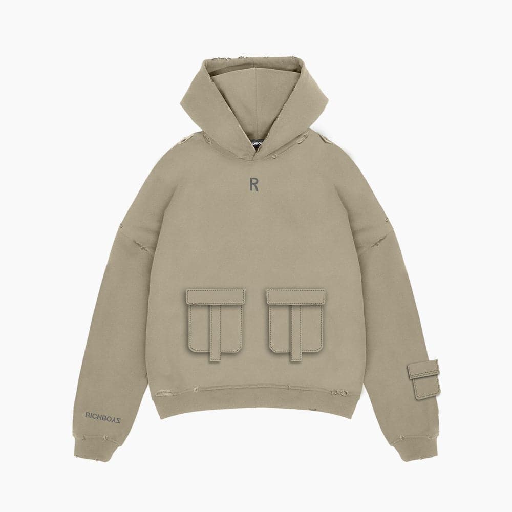 CARGO HOODIE - DUNE - Richboyz