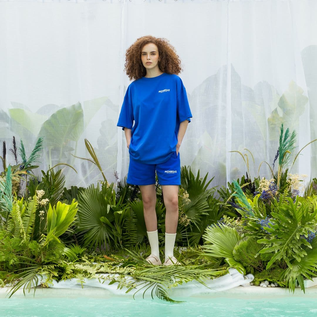 DROP SHOULDER TEE - COBALT BLUE - Richboyz