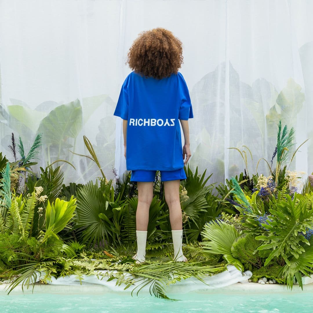 DROP SHOULDER TEE - COBALT BLUE - Richboyz