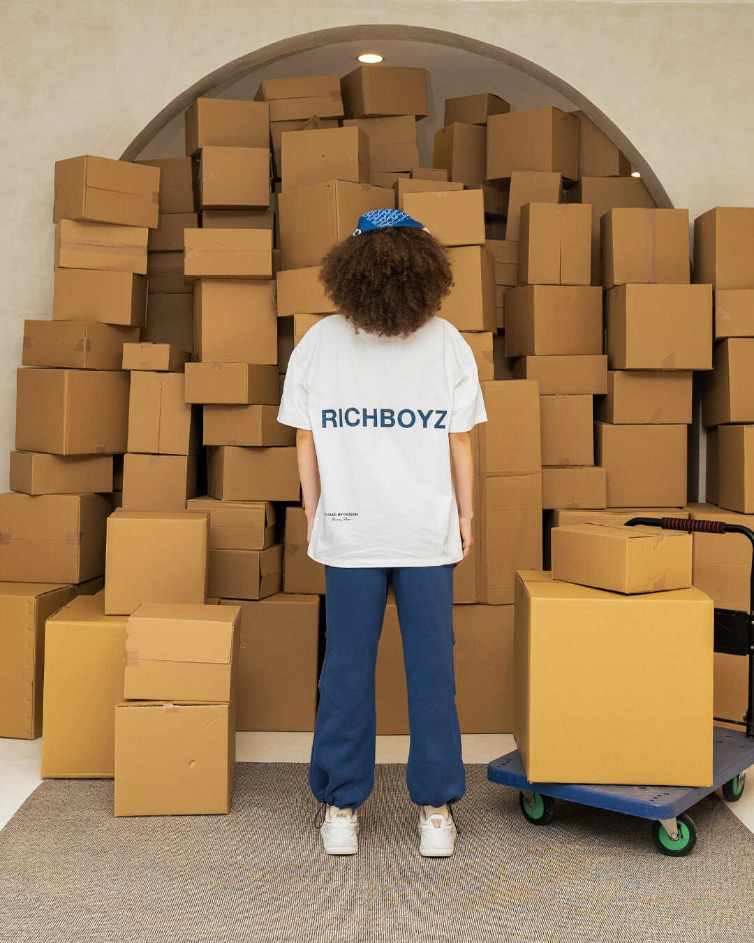 DROP SHOULDER TEE - SAPPHIRE - Richboyz