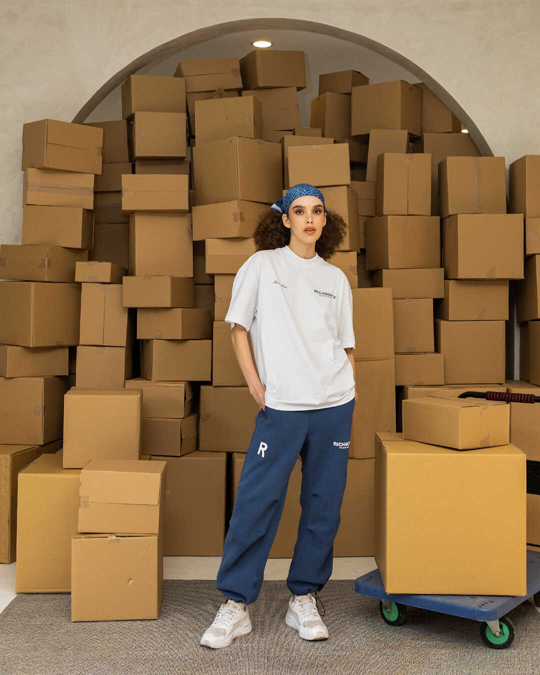 DROP SHOULDER TEE - SAPPHIRE - Richboyz