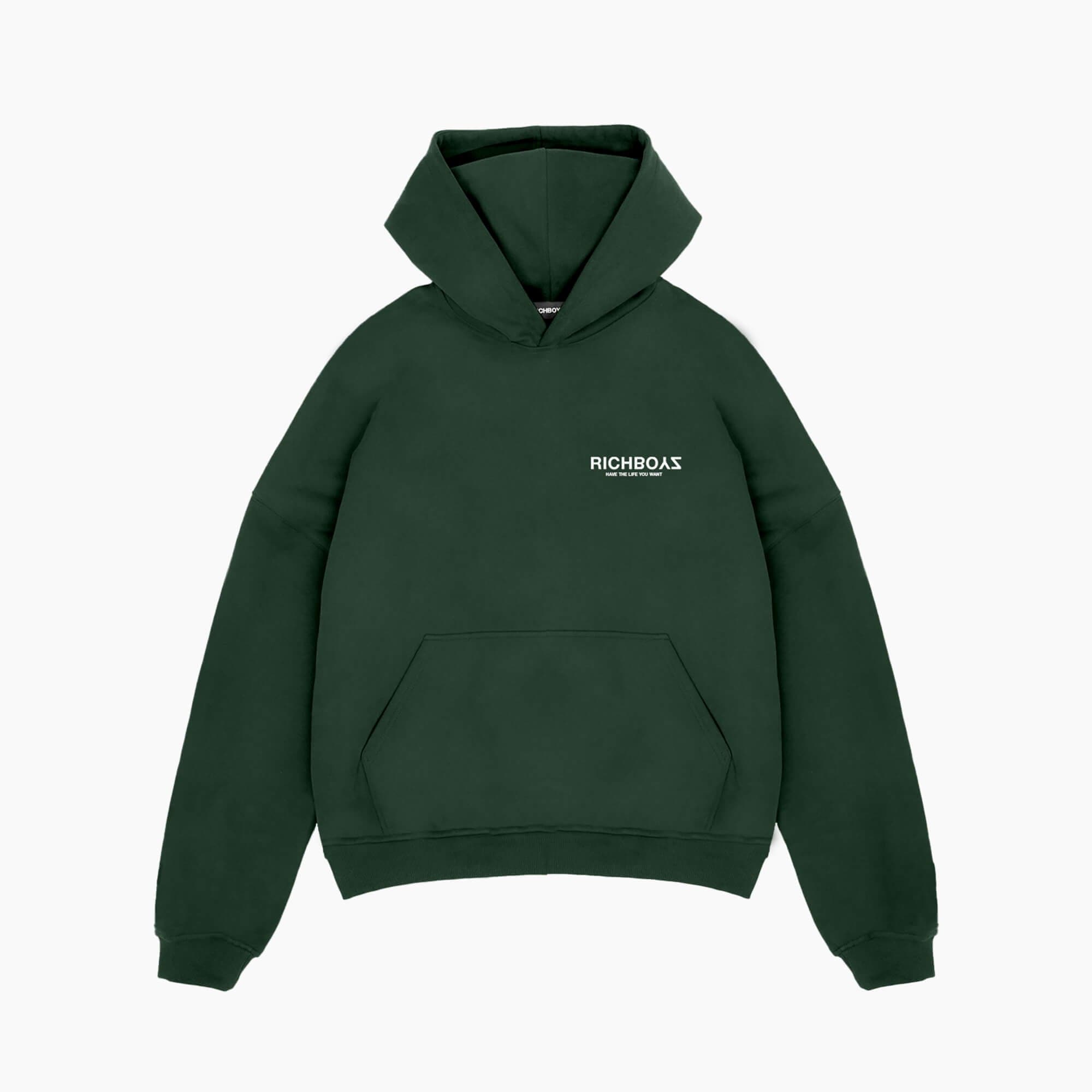 HOODIE - HUNTER GREEN - Richboyz