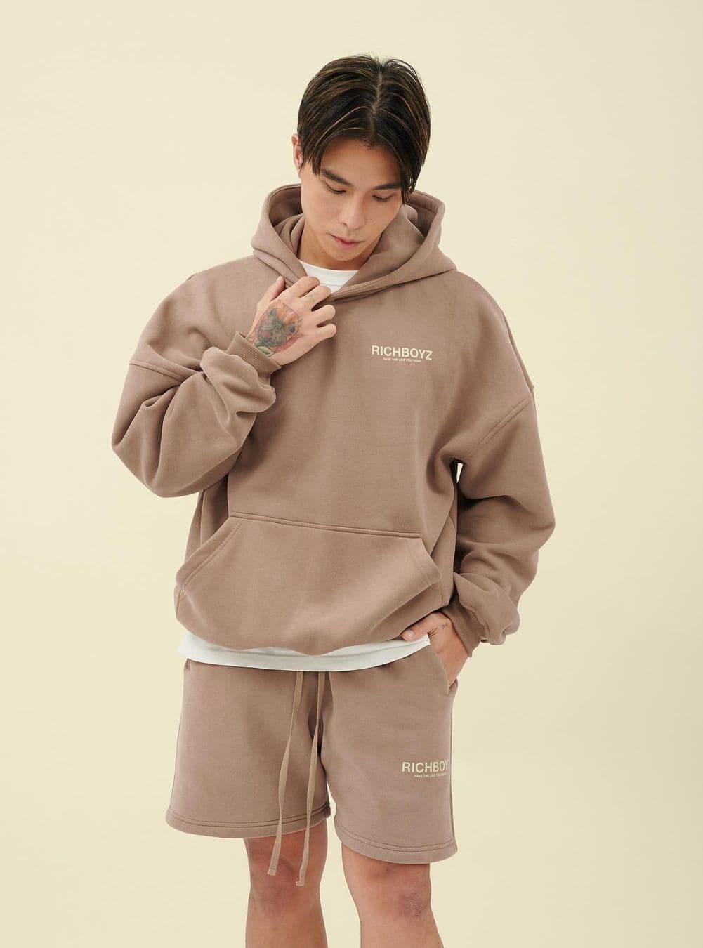 HOODIE - KHAKI - Richboyz