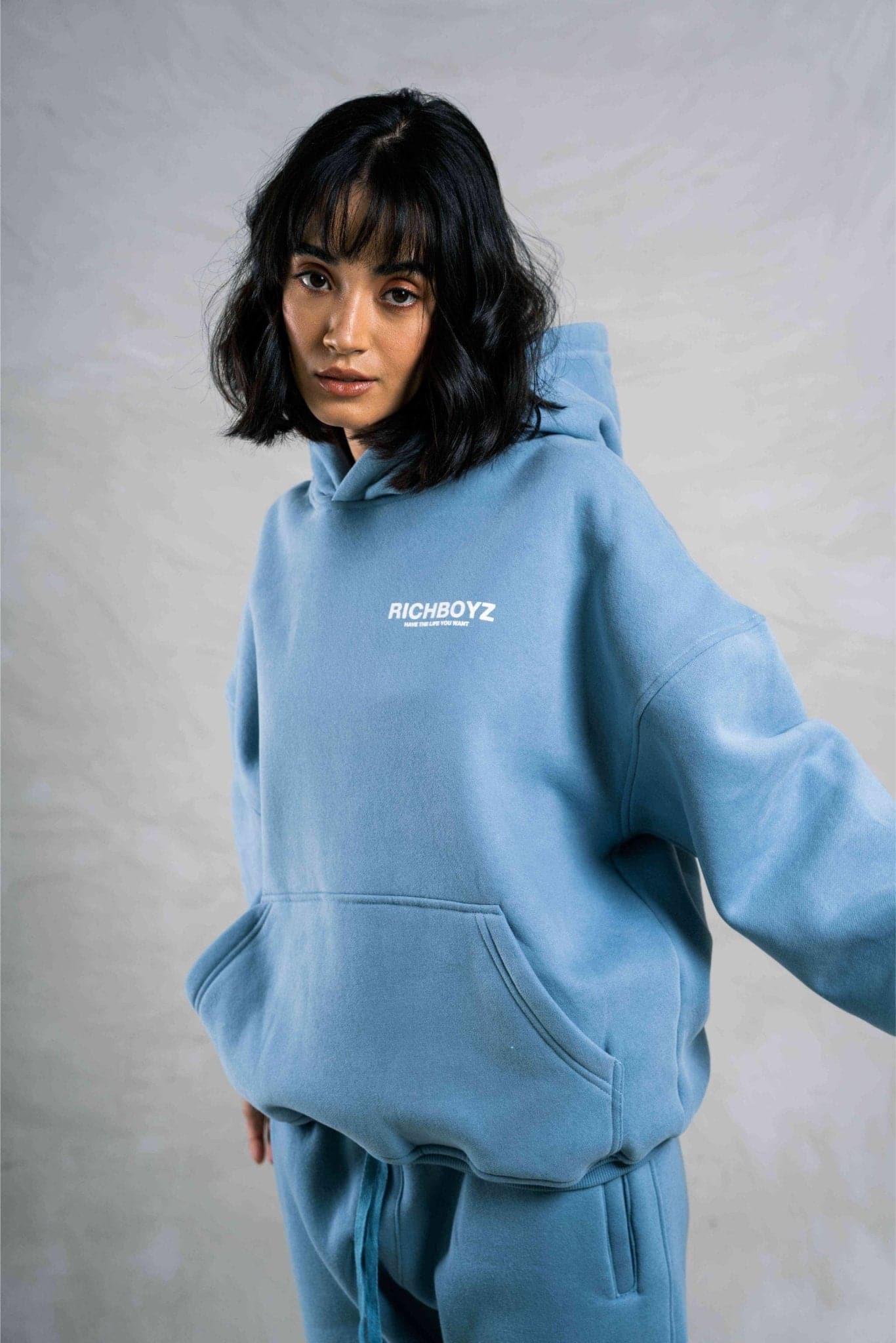 HOODIE - POWDER BLUE - Richboyz