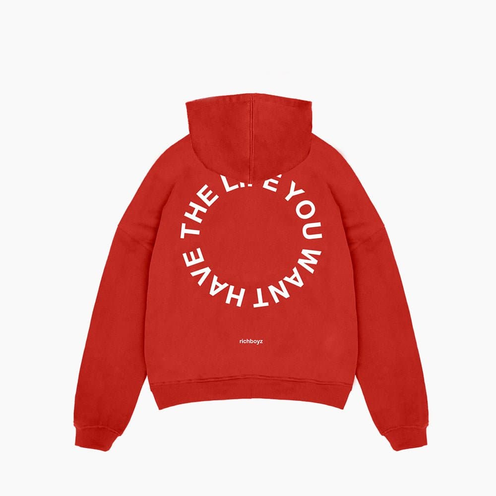 HOODIE - RED - Richboyz