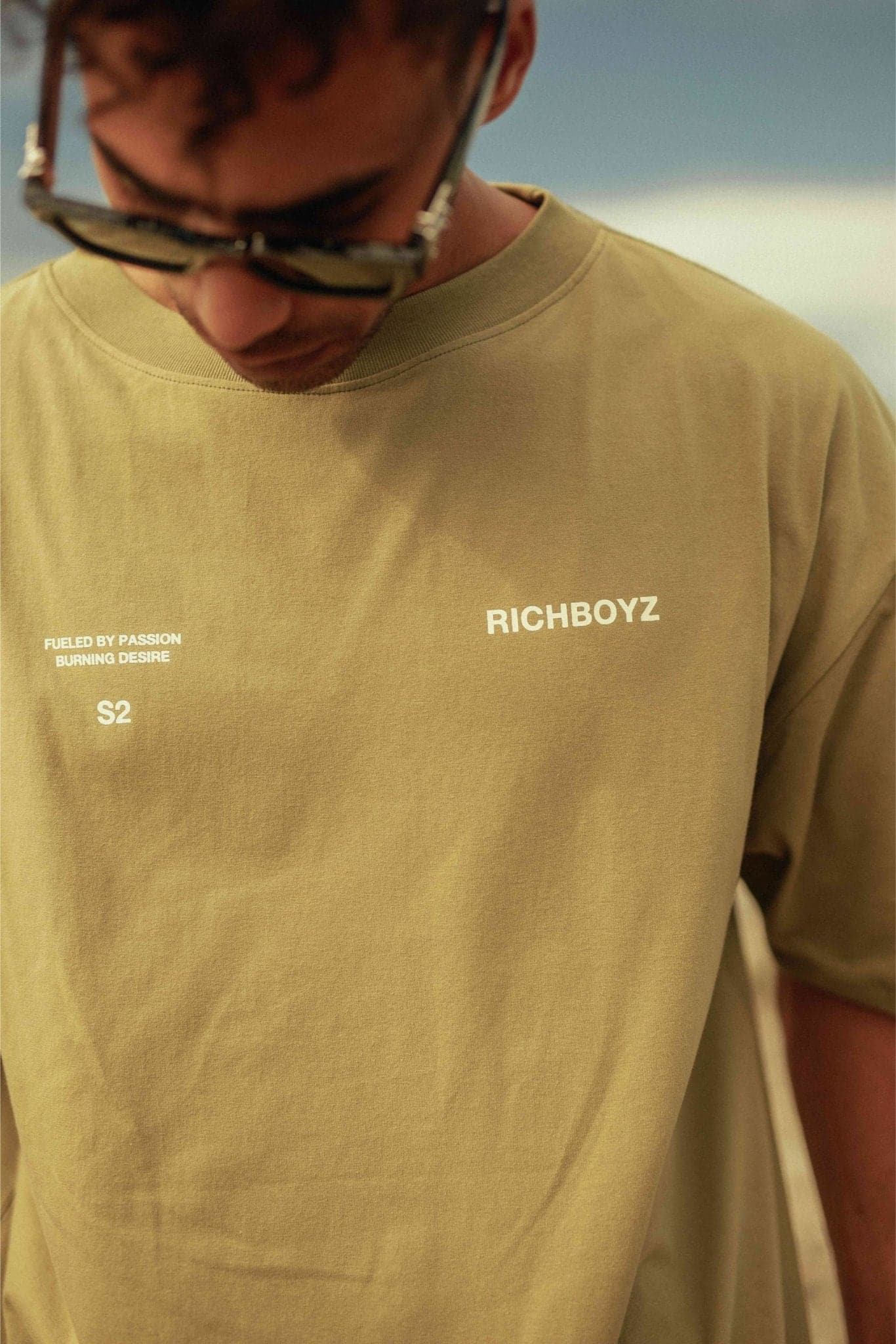 RELAXED DROP SHOULDER TEE - ARTICHOKE - Richboyz