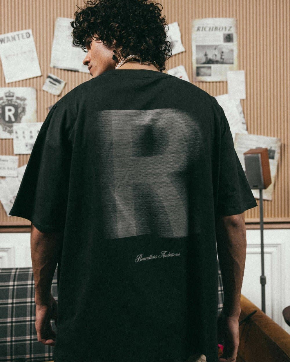 RELAXED DROP SHOULDER TEE - ASPHALT - Richboyz