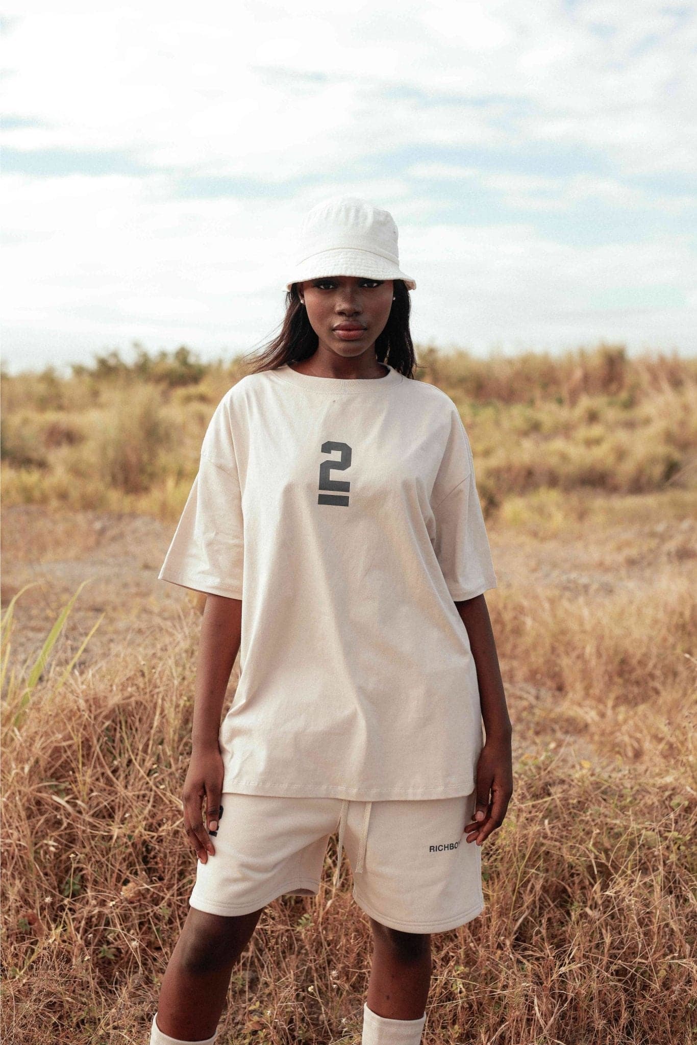 RELAXED DROP SHOULDER TEE - PALE OAK - Richboyz
