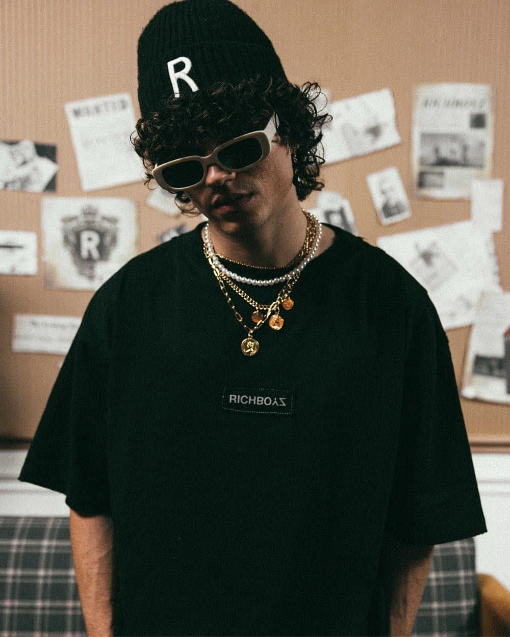RELAXED DROP SHOULDER TEE - SLATE - Richboyz