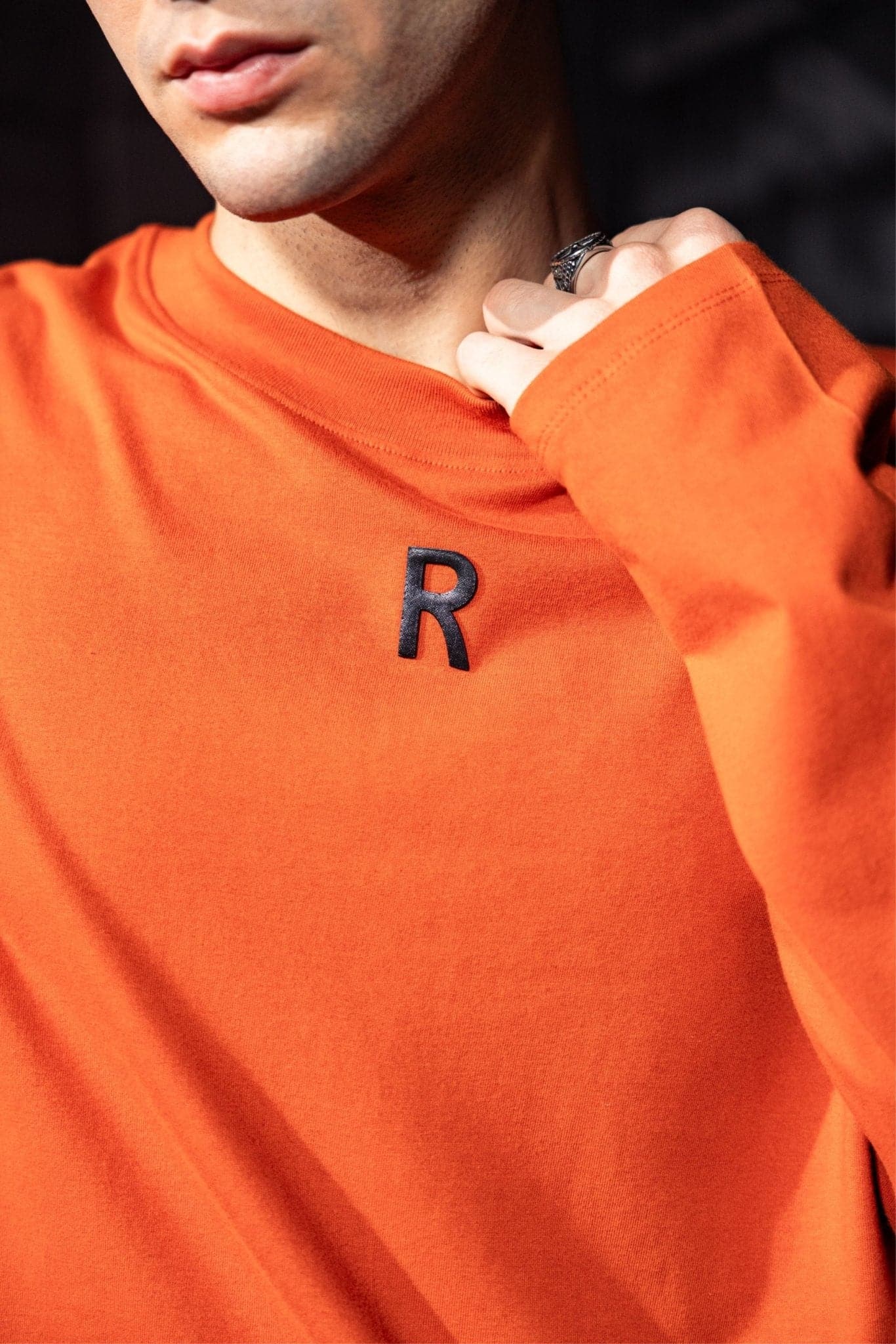 RELAXED LONG SLEEVE TEE - LAVA - Richboyz