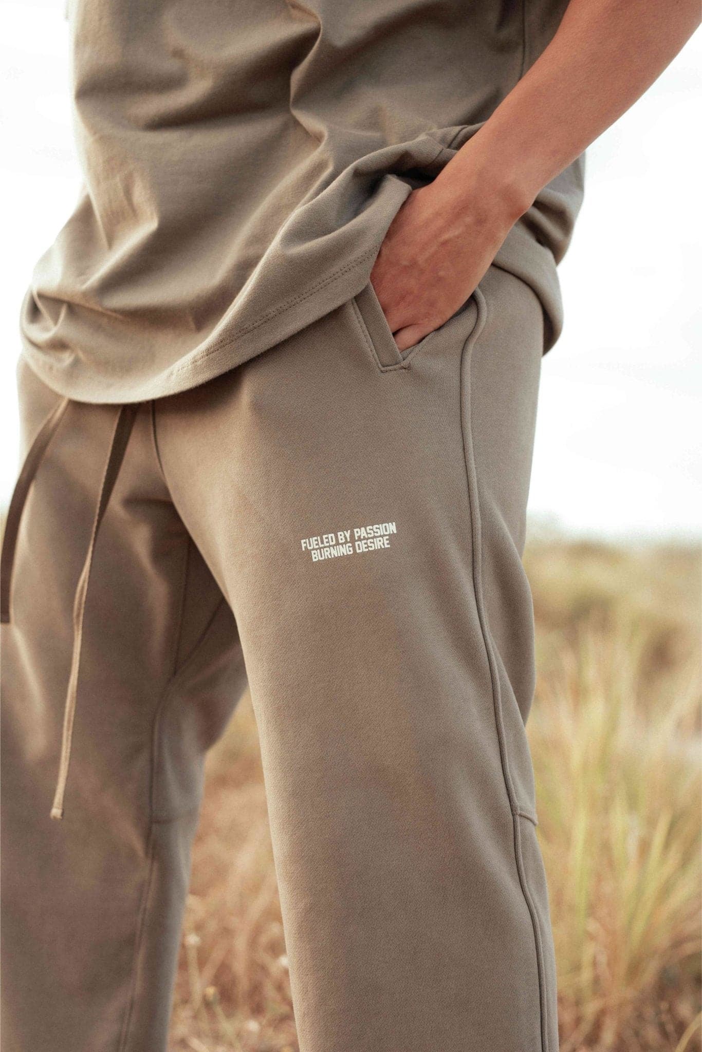RELAXED SWEATPANTS - GRANITE - Richboyz