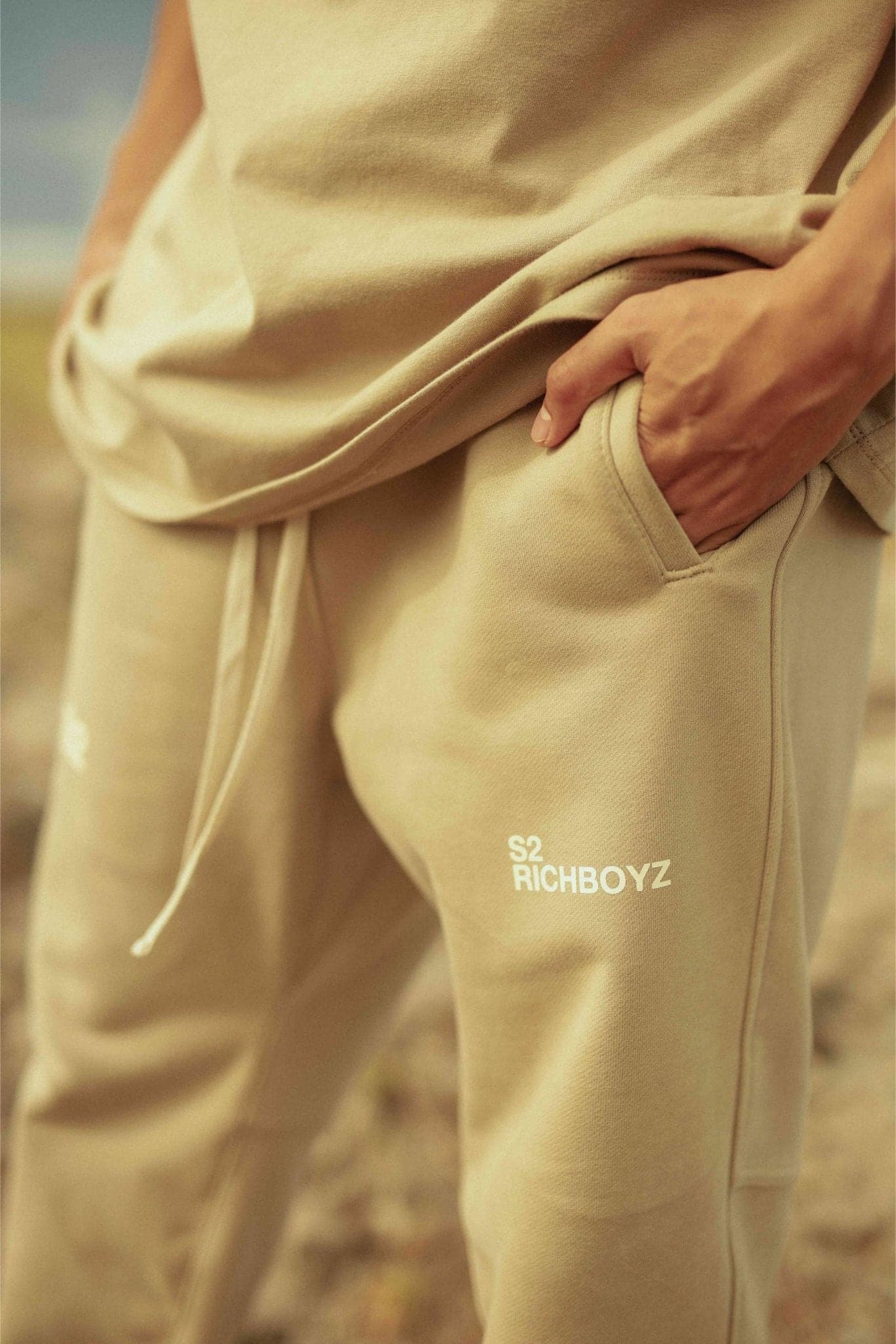 RELAXED SWEATPANTS - SAGE - Richboyz