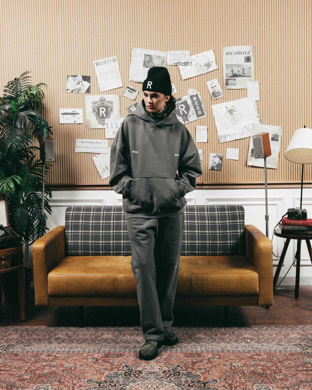 RELAXED SWEATPANTS - SMOKE - Richboyz