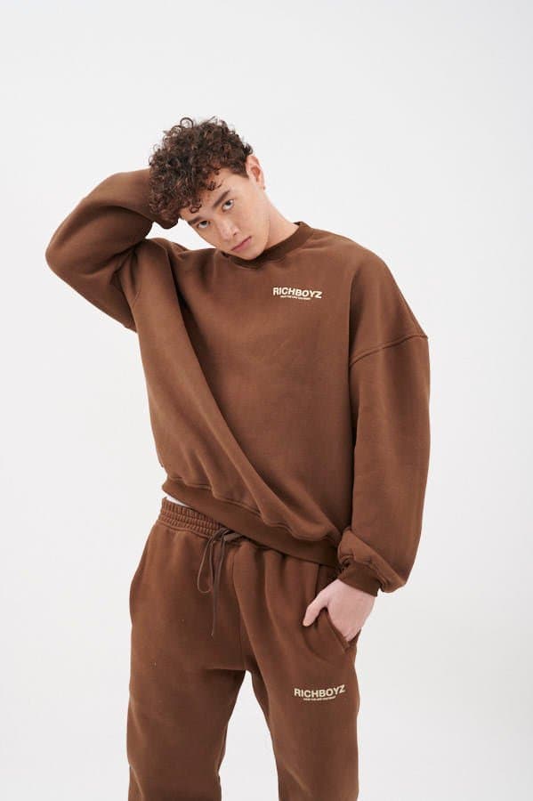 SWEATPANTS - CHOCO BROWN - Richboyz