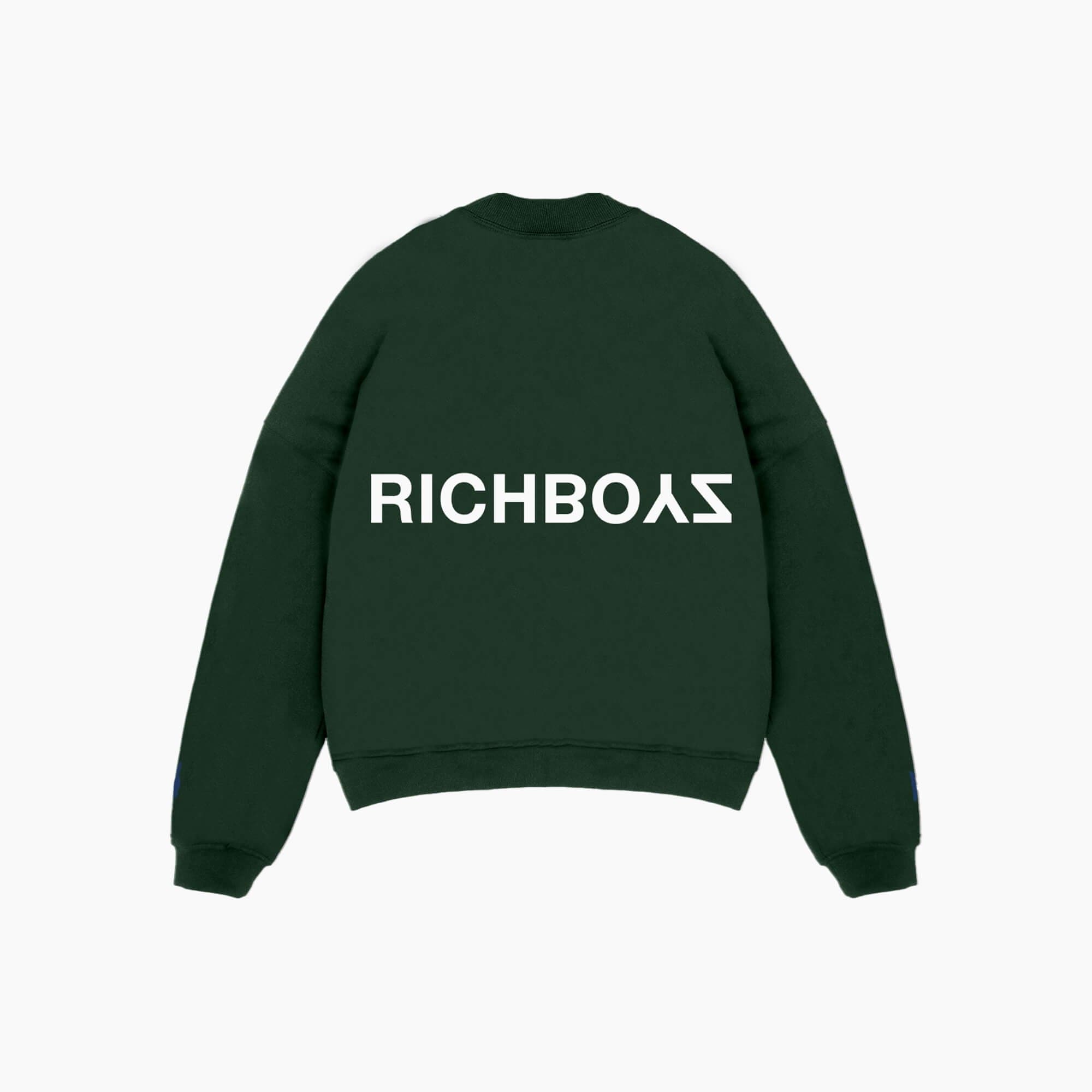 SWEATSHIRT - HUNTER GREEN - Richboyz