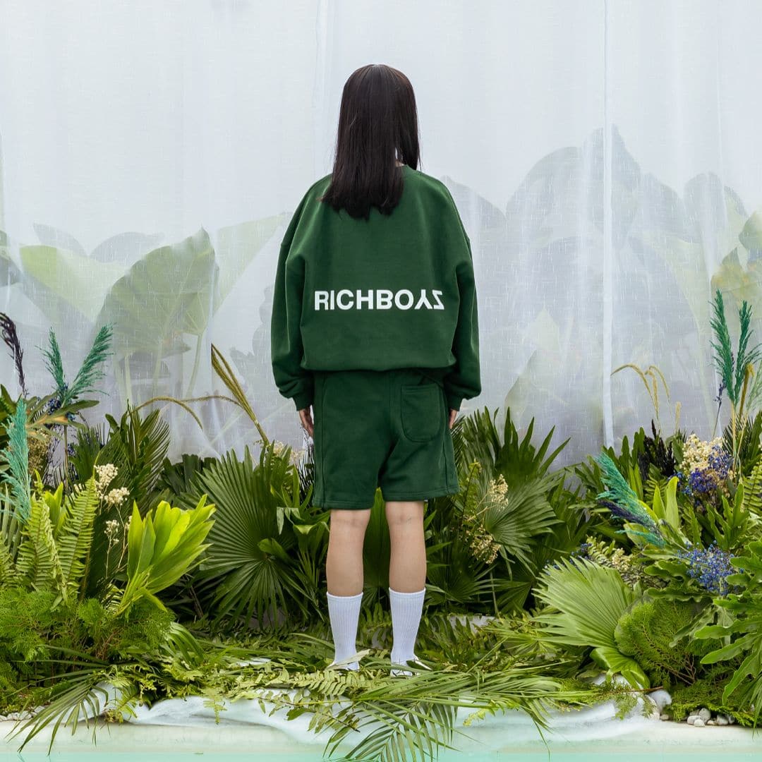 SWEATSHIRT - HUNTER GREEN - Richboyz
