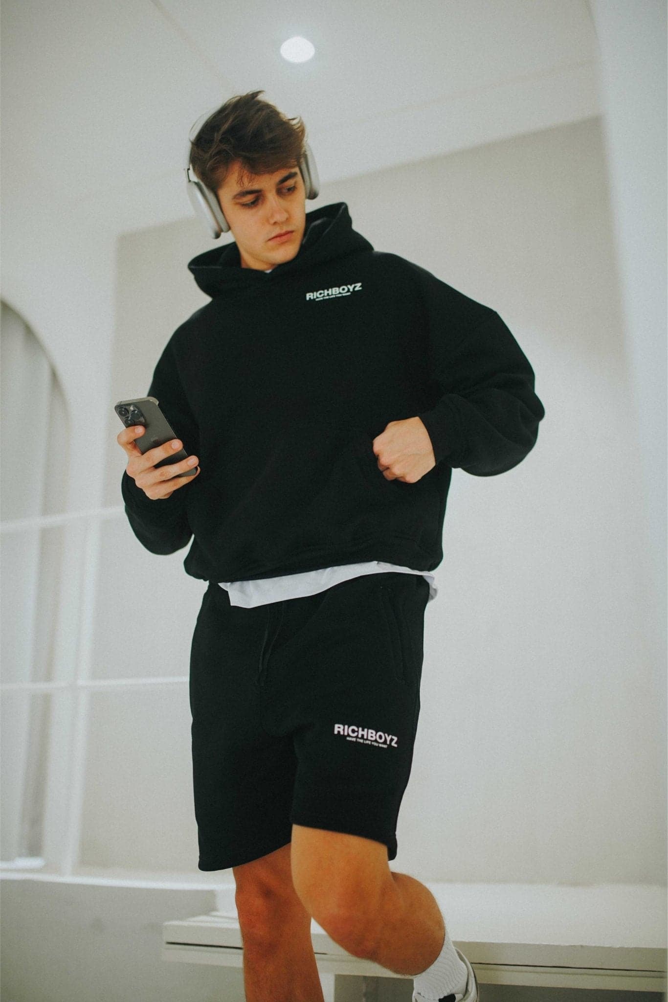 SWEATSHORTS - CLASSIC BLACK - Richboyz