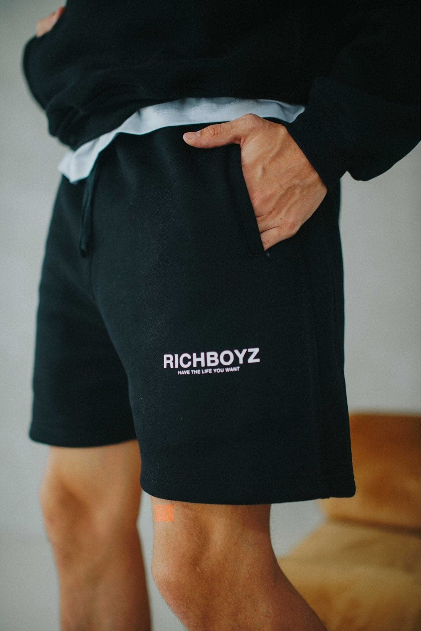 SWEATSHORTS - CLASSIC BLACK - Richboyz