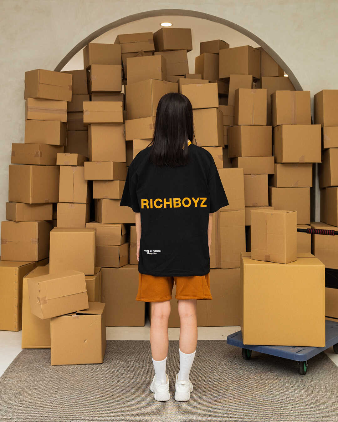 SWEATSHORTS - RUST - Richboyz