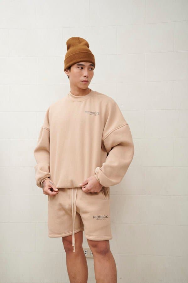 SWEATSHORTS - TAN - Richboyz